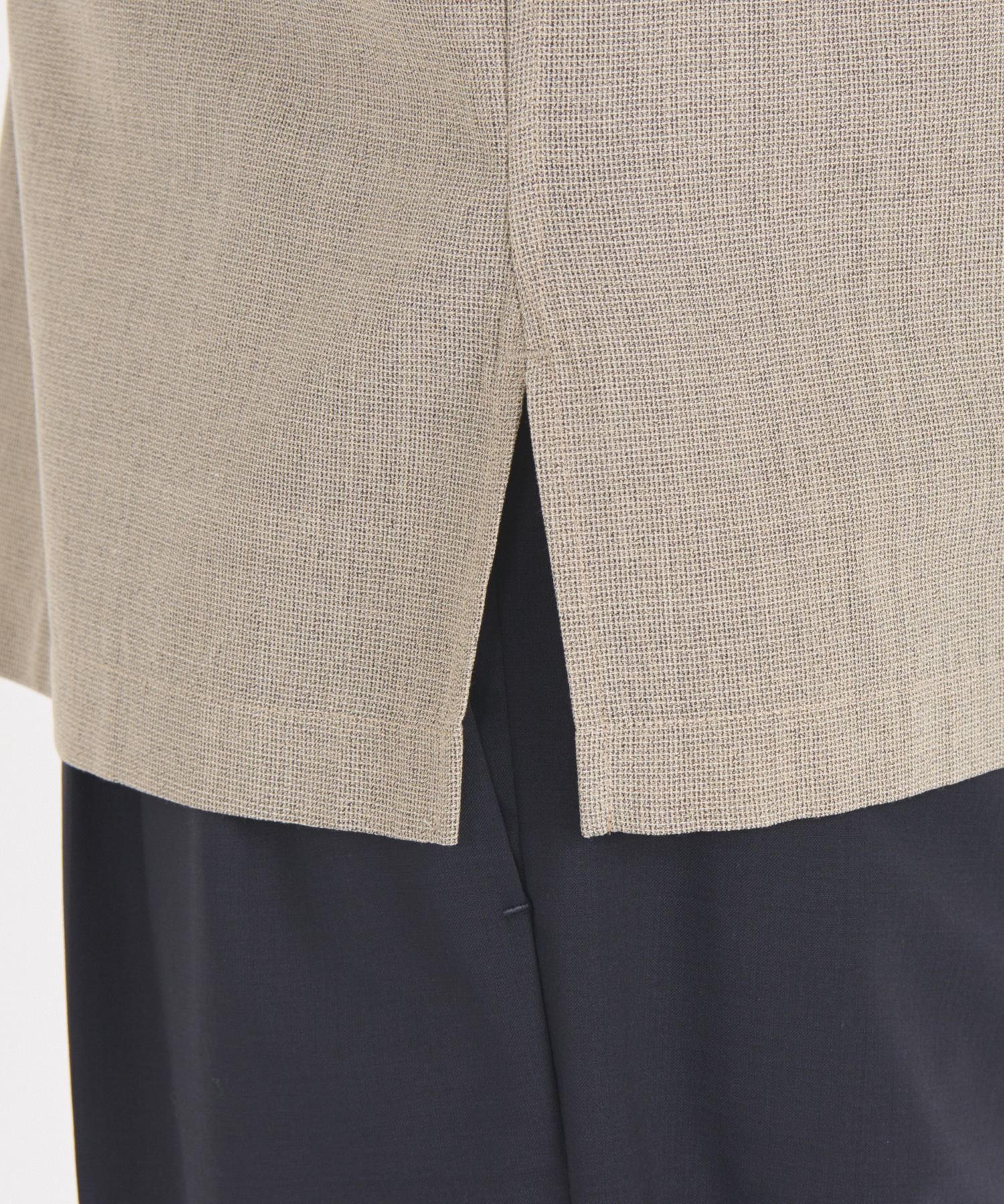 【イレニサ】OPEN COLLAR SHORT-SLEEVED SHIRT IRENISA