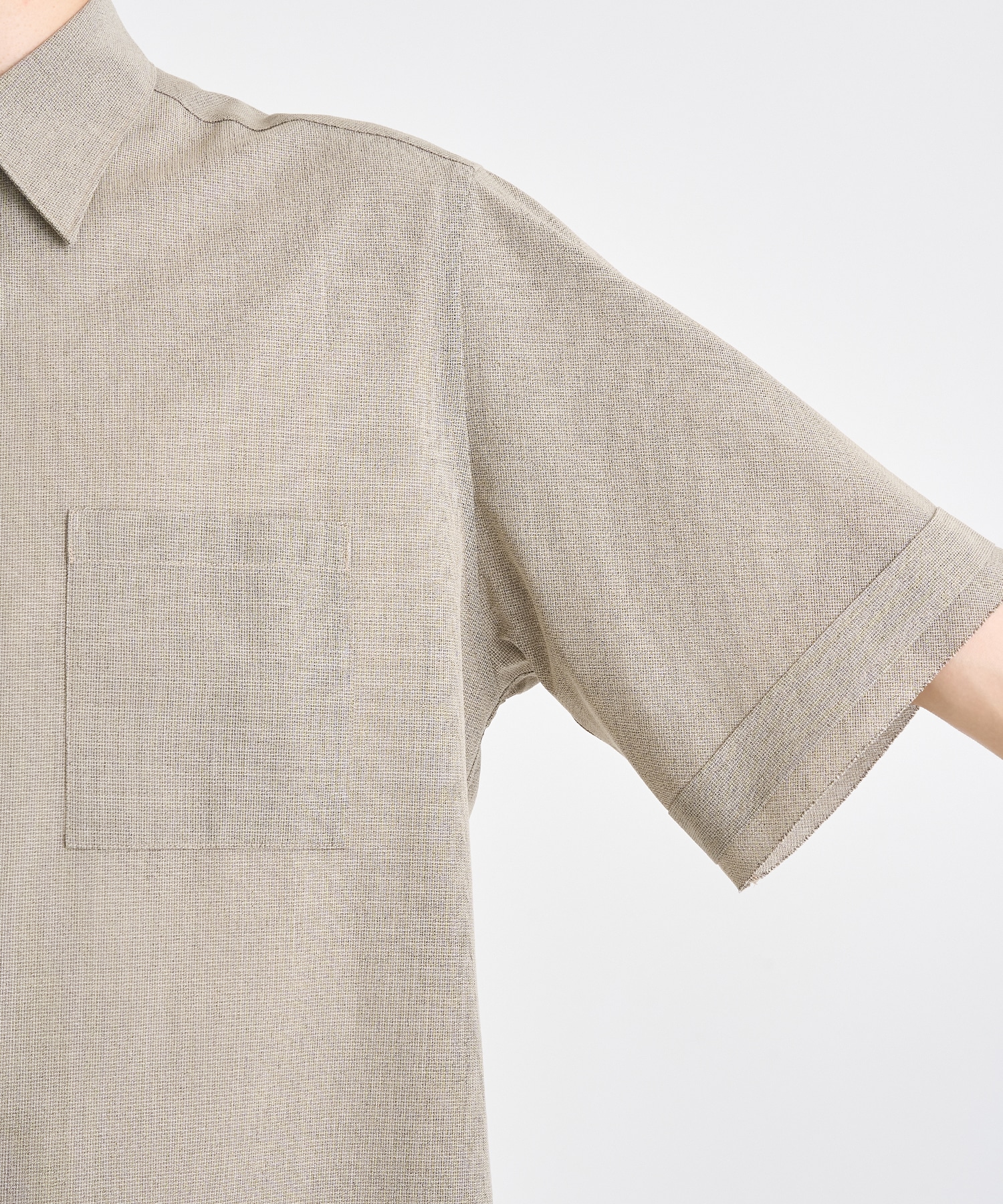 別注 REGULAR COLLAR SHORT-SLEEVED SHIRT IRENISA