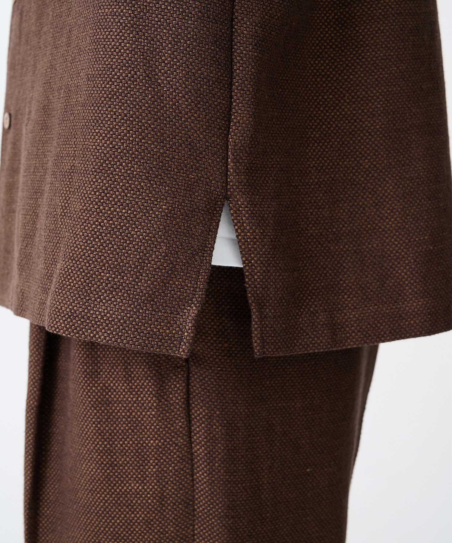 【イレニサ】別注SUMMER TWEED OPEN COLLAR SHIRT IRENISA