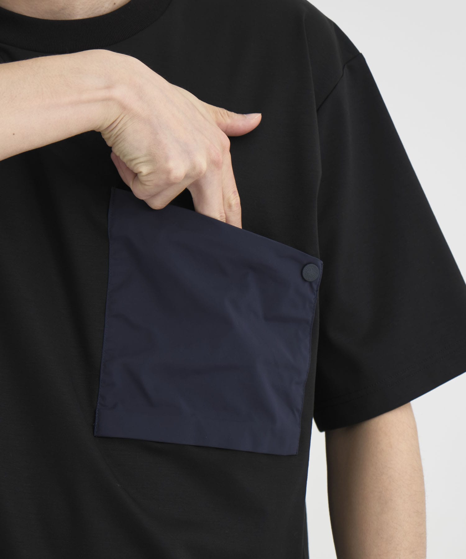 別注 DRAW CORD S/S POCKET TEE White Mountaineering