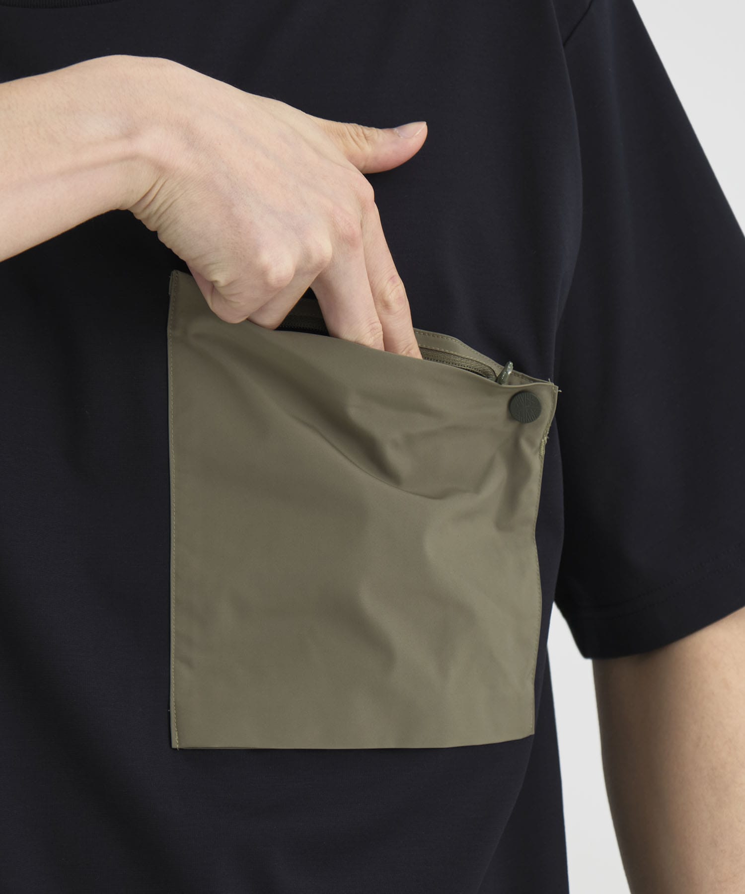 別注 DRAW CORD S/S POCKET TEE White Mountaineering