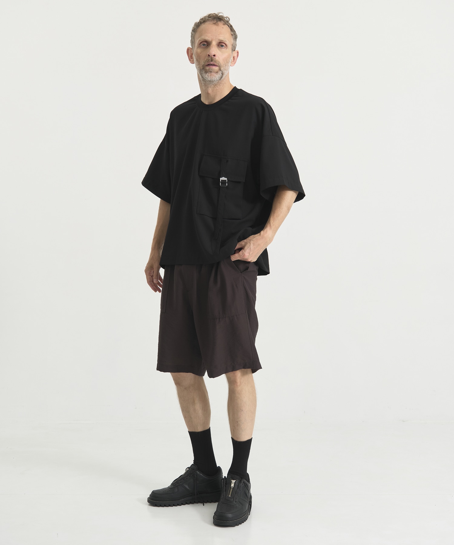 別注Belt Pocket Cropped S/S TEE UJOH HOMME