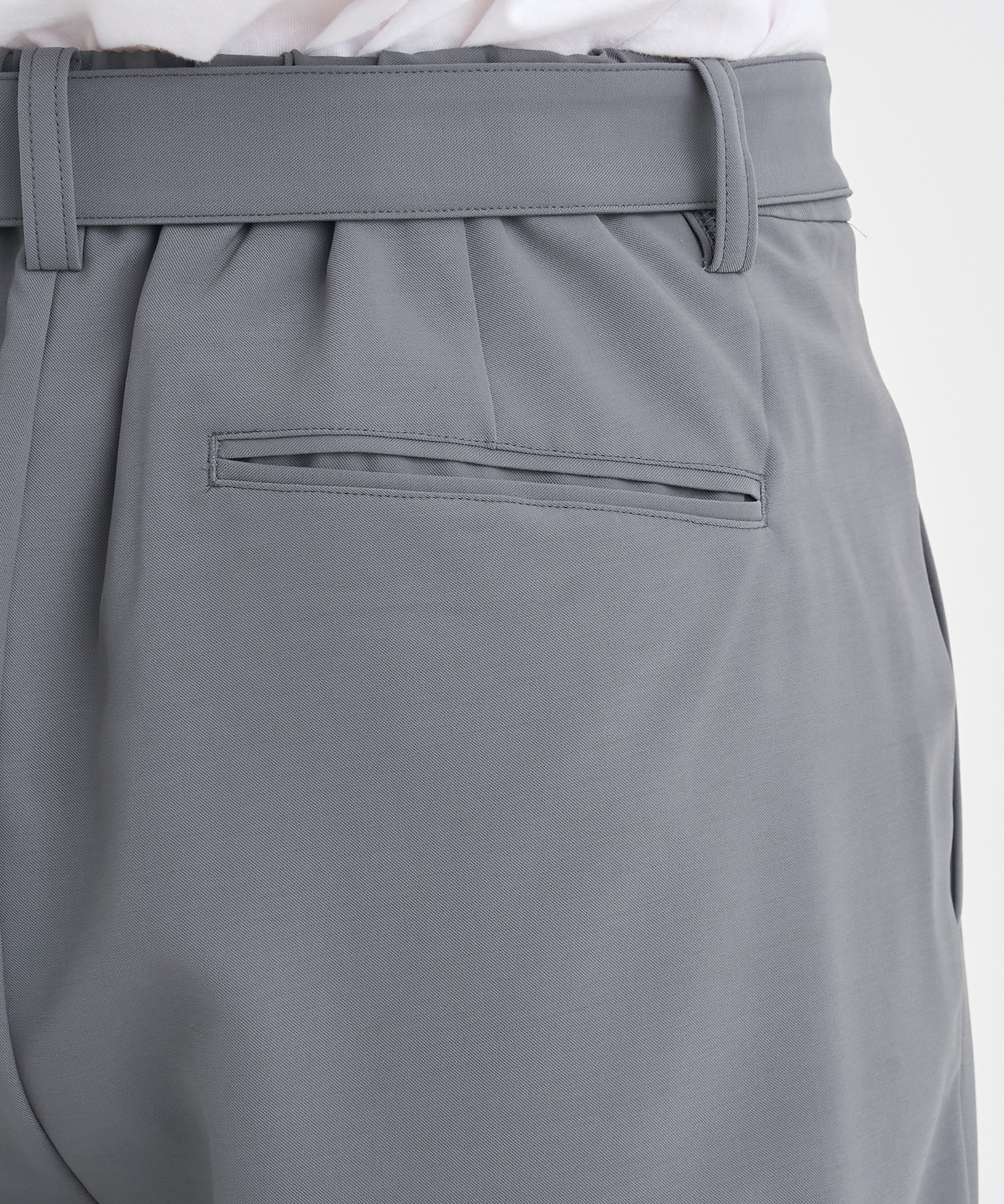 別注 PE CONPACT TWILL BELTED PANTS ATTACHMENT