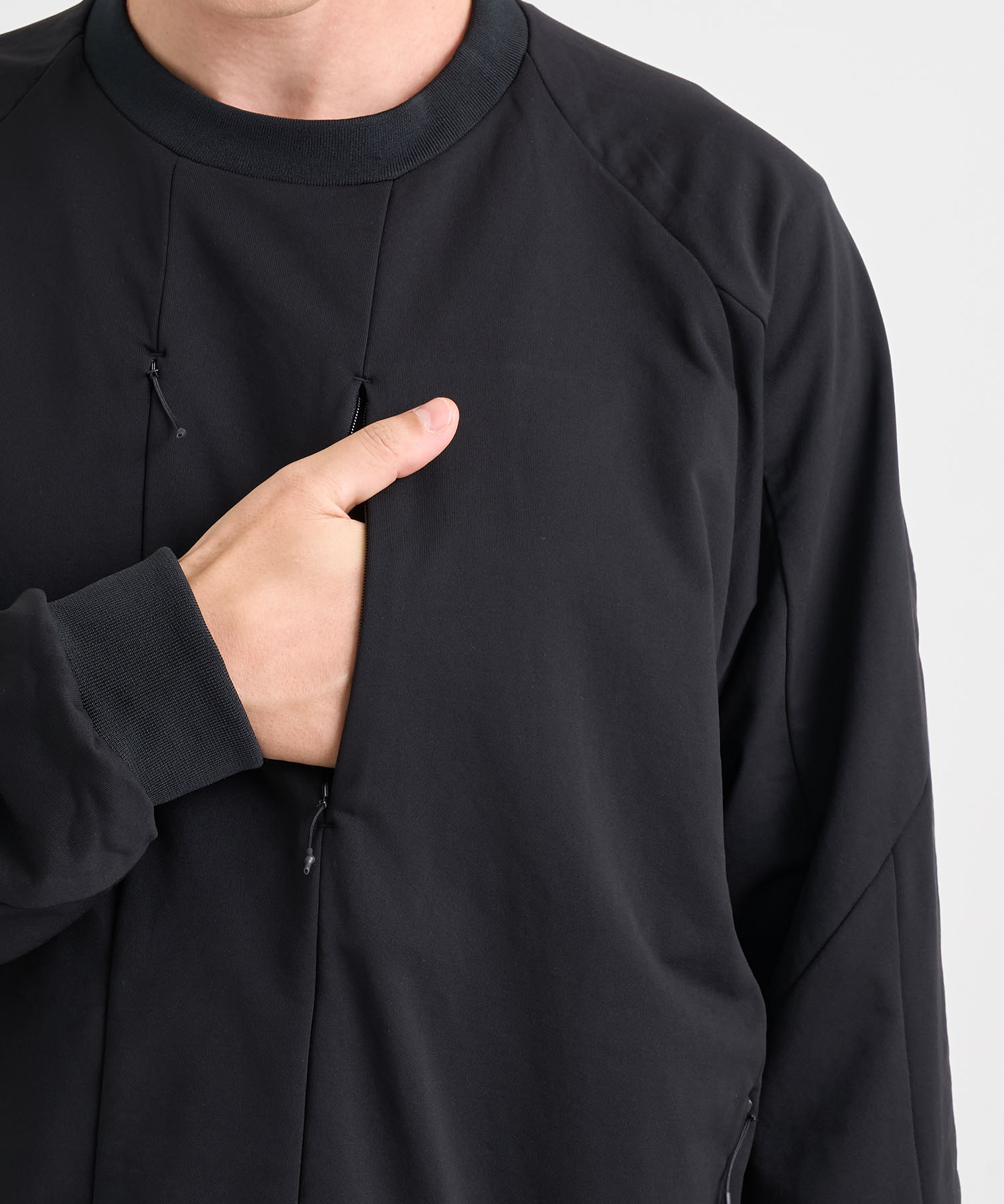 別注BLK SUPER LIGHT SWEAT PO White Mountaineering