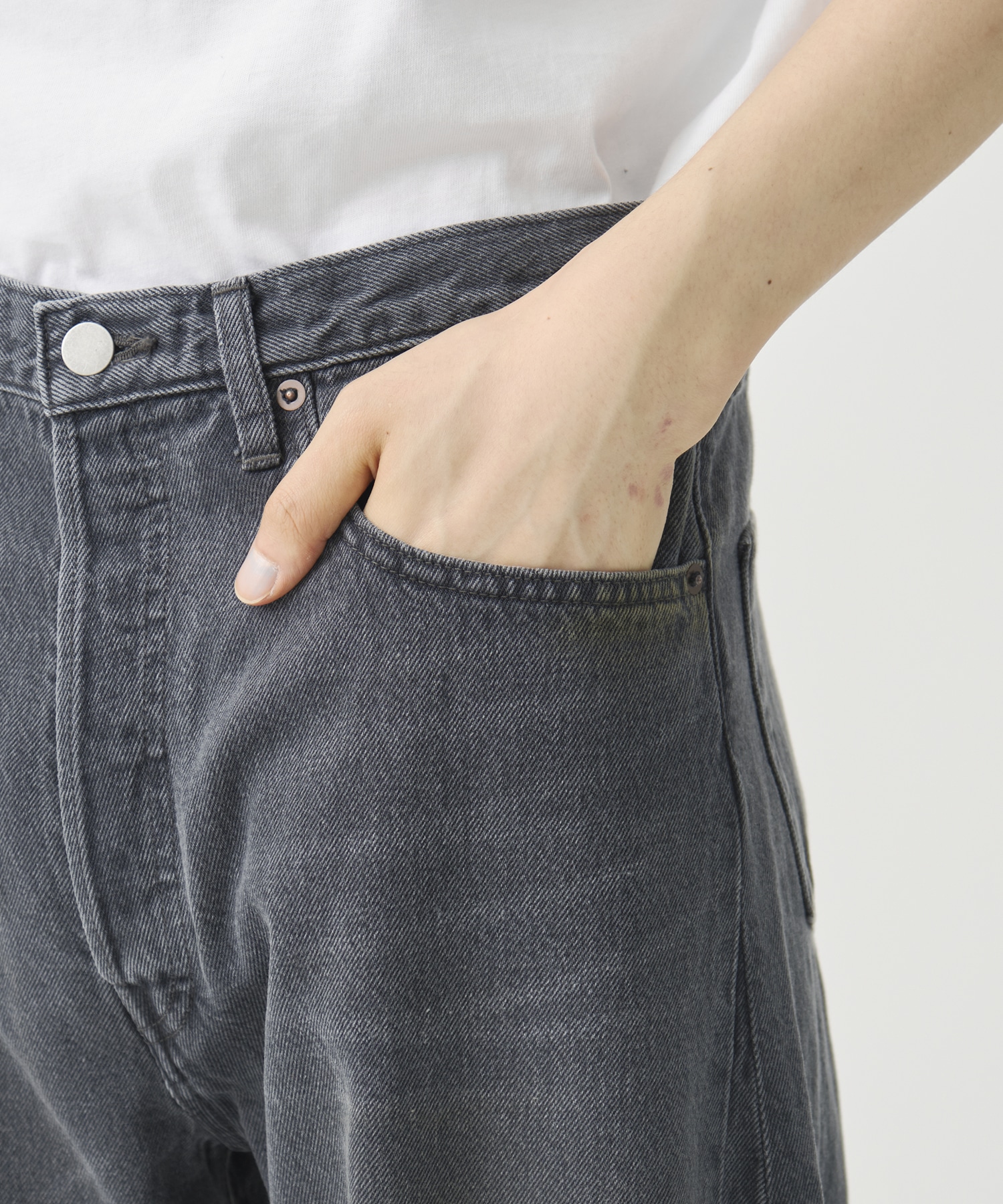 DEFORMATION WIDE DENIM JEANS ssstein