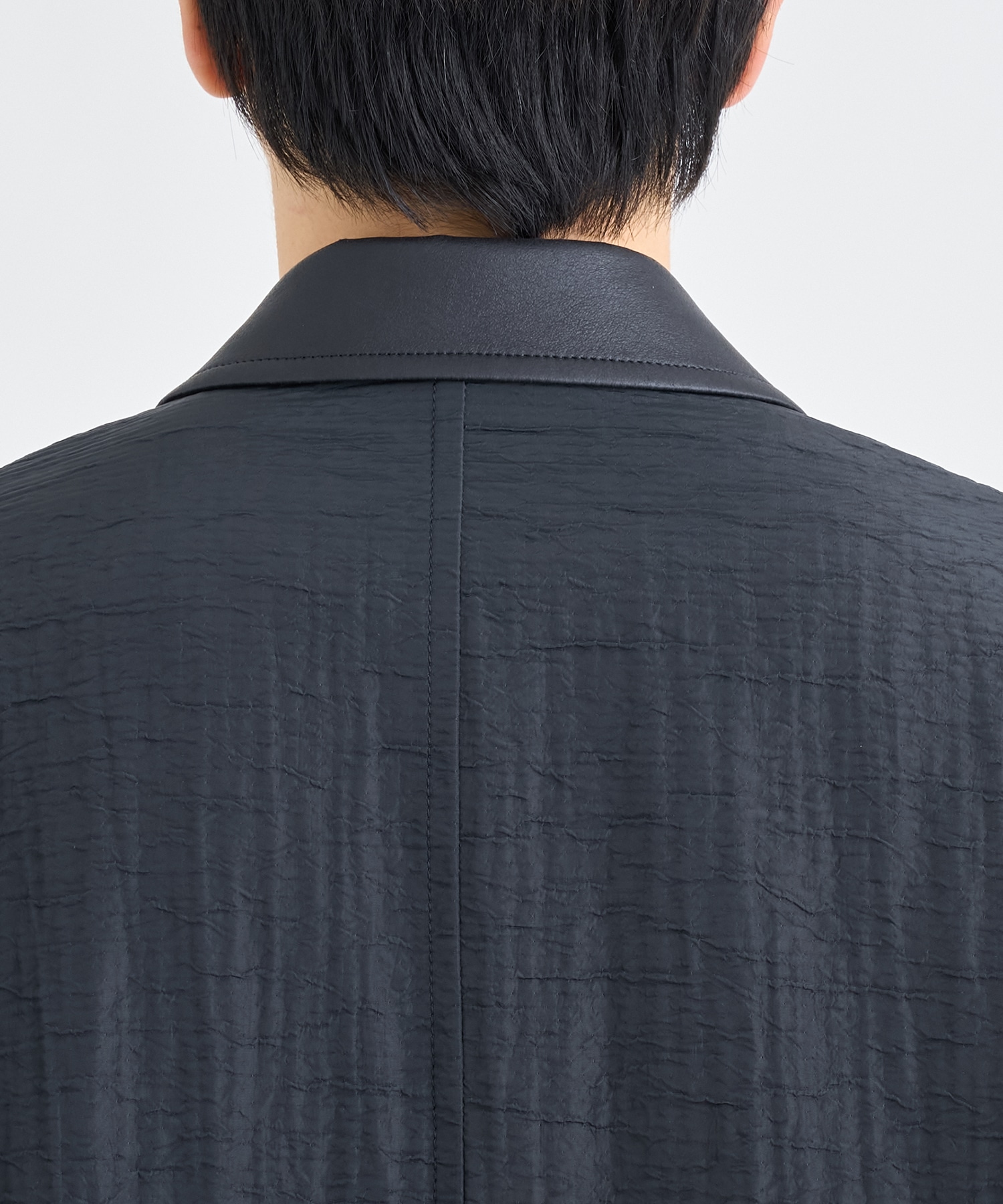 LEATHER -COLLAR JACKET IRENISA
