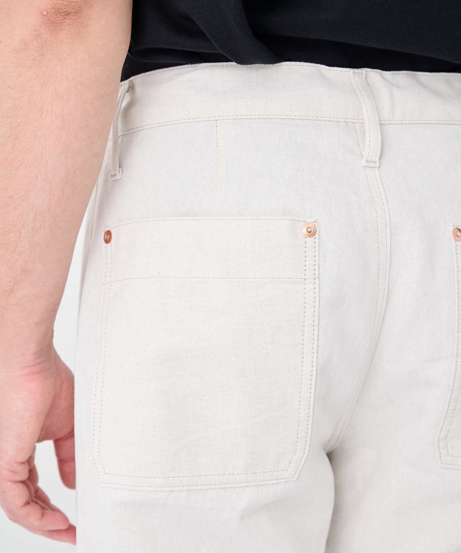 別注NEW CLASSIC WORK JEANS NATURAL LINEN TANAKA