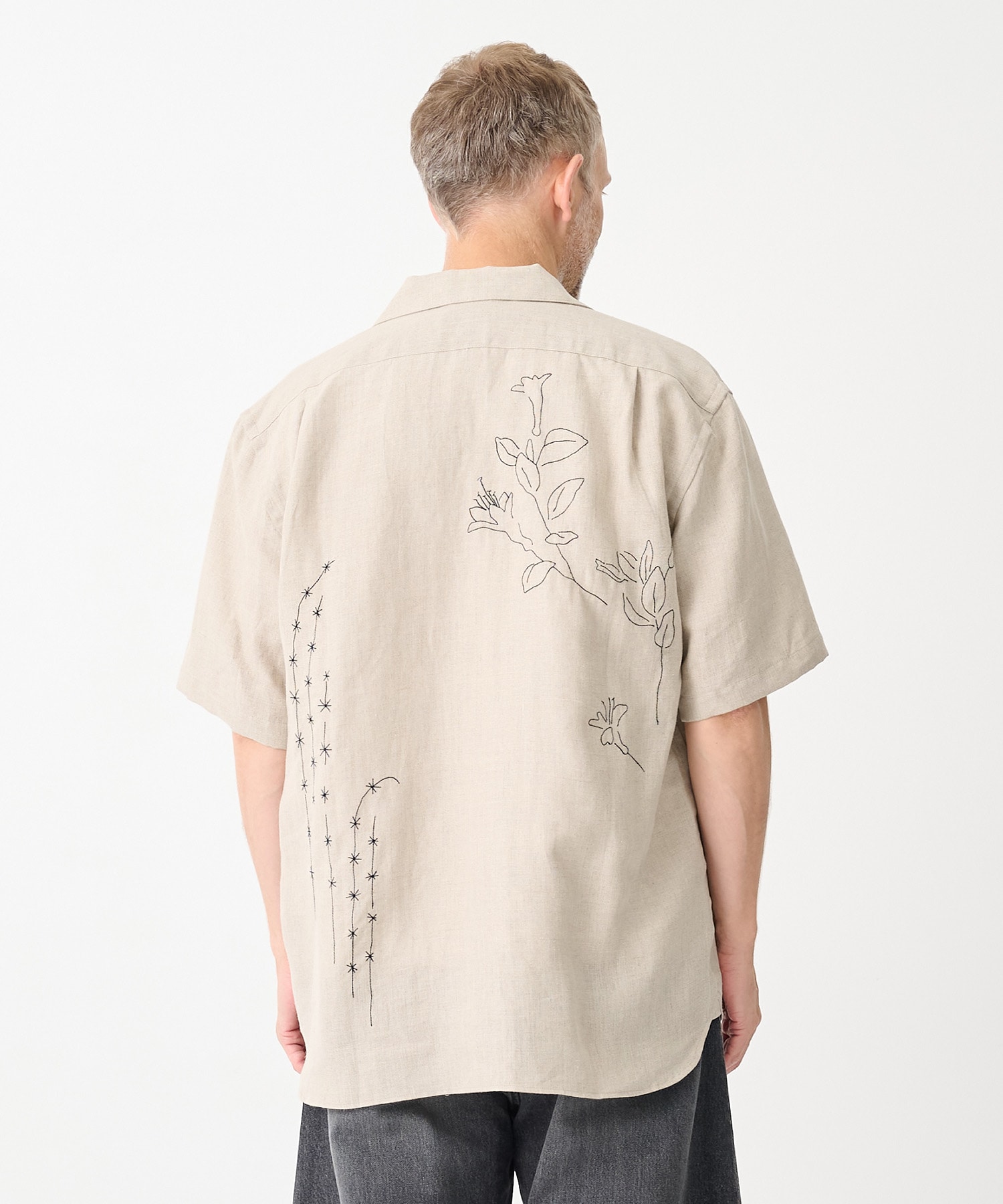 別注THE SS SHIRT LINEN EMBROIDERY TANAKA