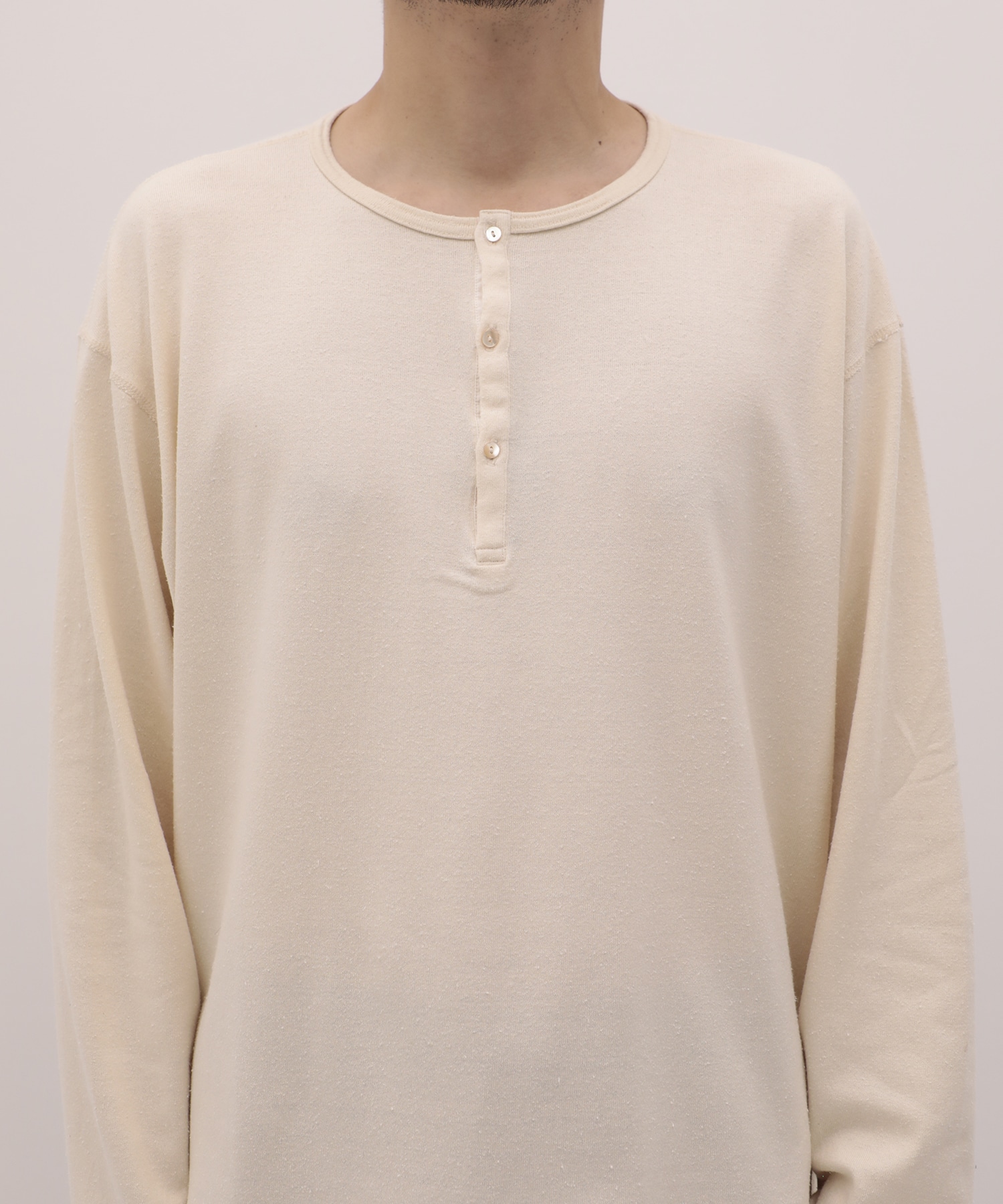 SILK α Henry Neck L/S Tee SILK α