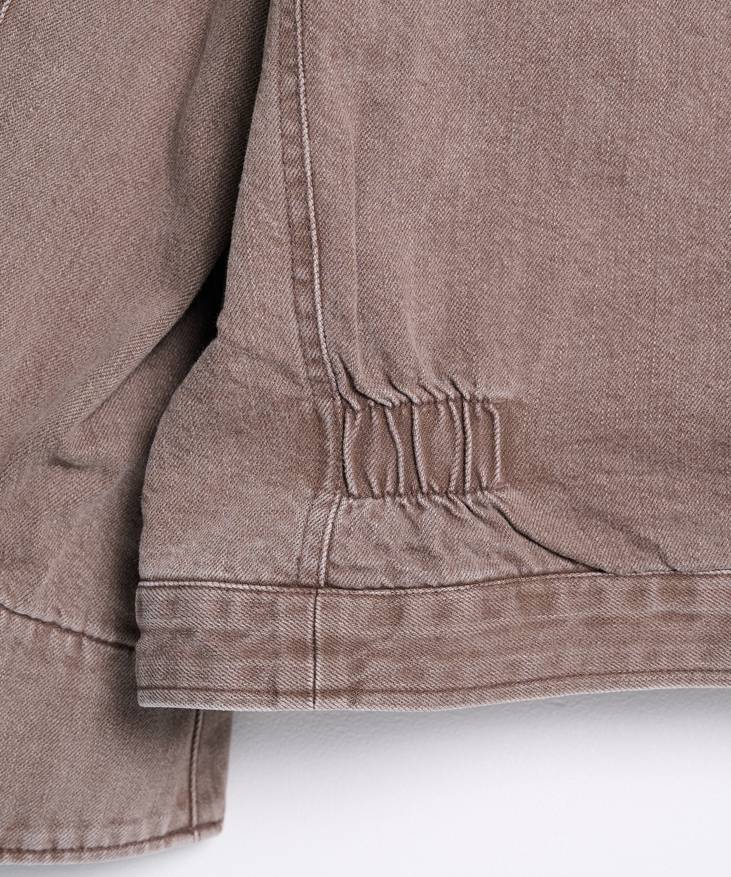 26fw-jk-06-b Faded denim zip jakcet KHOKI
