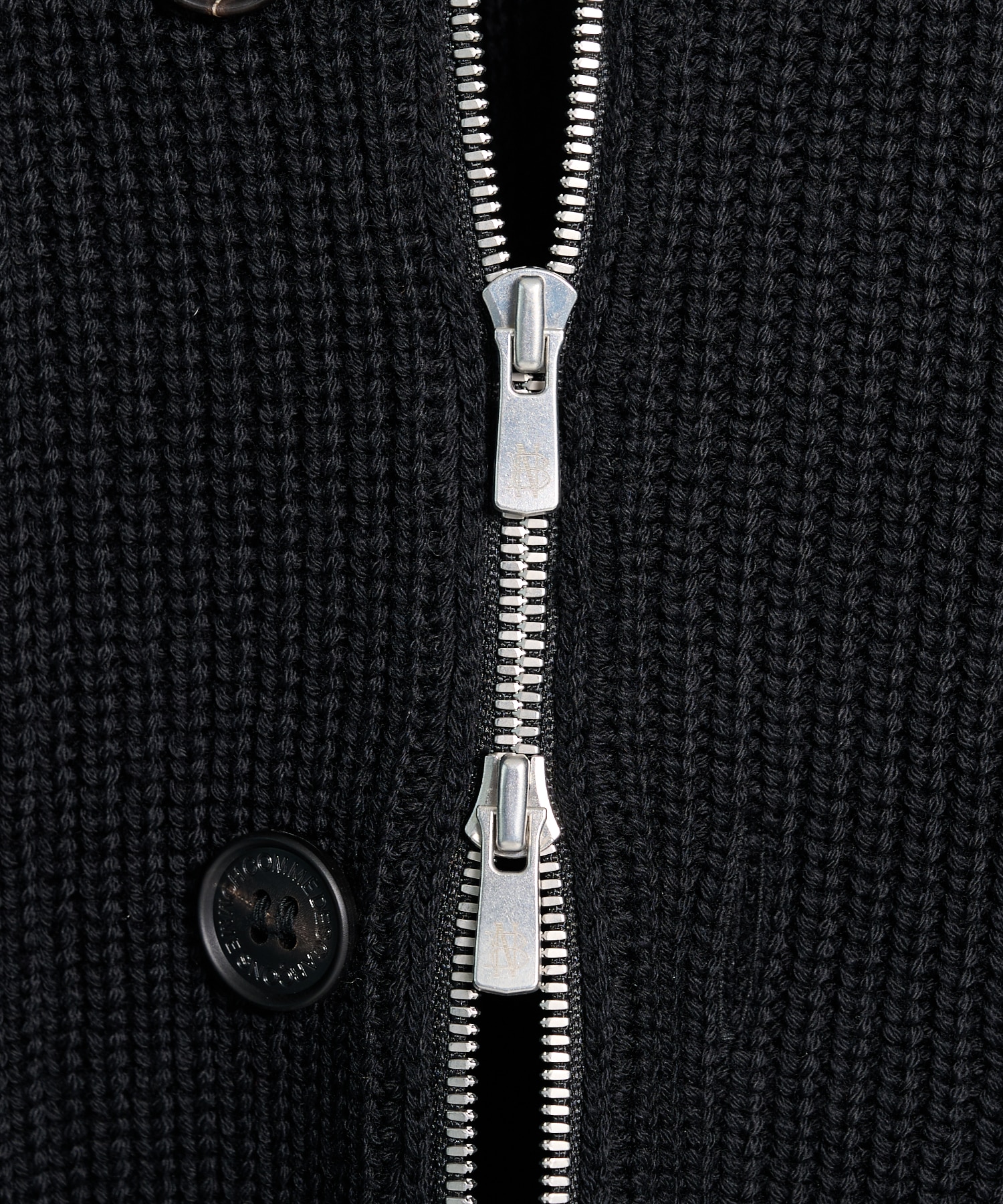 【コムデギャルソンオム】HR-N002-051×BATONER Zip Knit Cardigan COMME des GARCONS HOMME