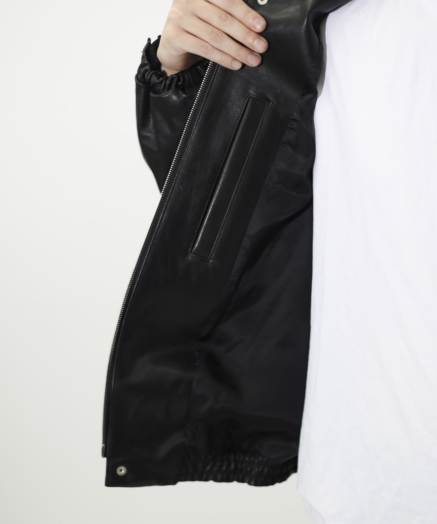 【シュタイン】ST.1549 MOUTON COLLAR CALF ZIP JACKET ssstein
