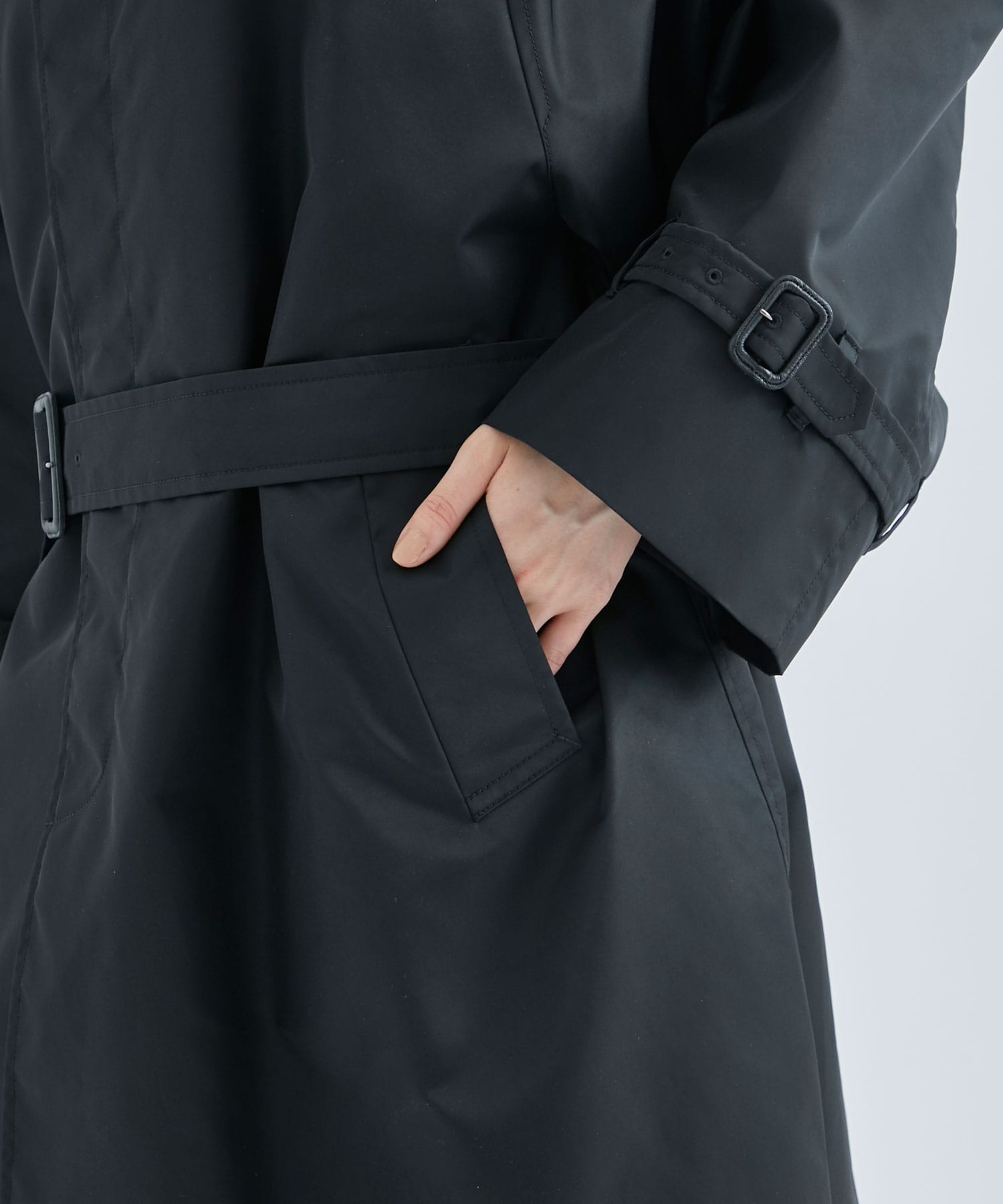 nylon twill　soutien collar coat beautiful people