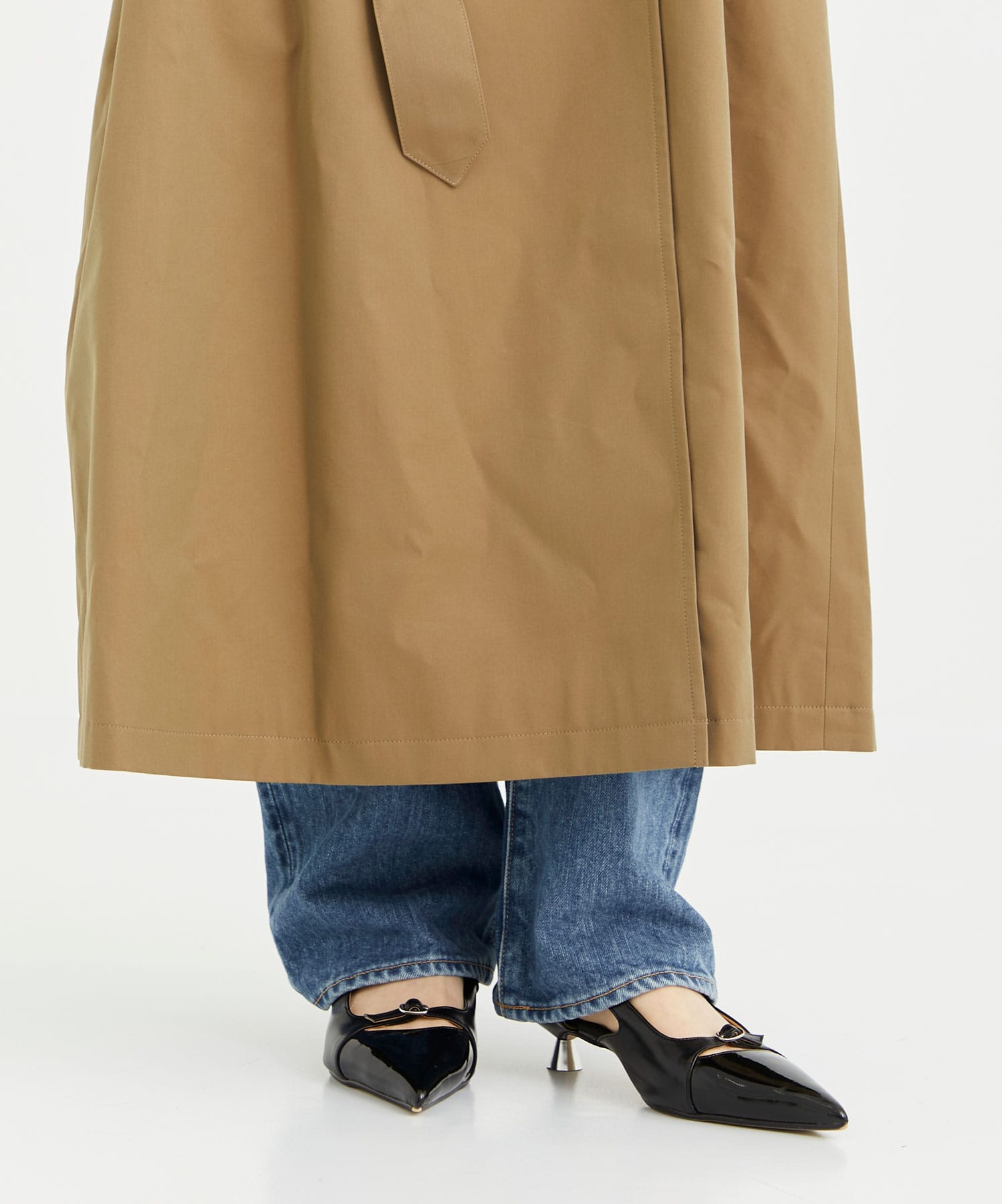 別注 silk cotton trench coat(S BEIGE): Dessin de mode: WOMENS｜THE 