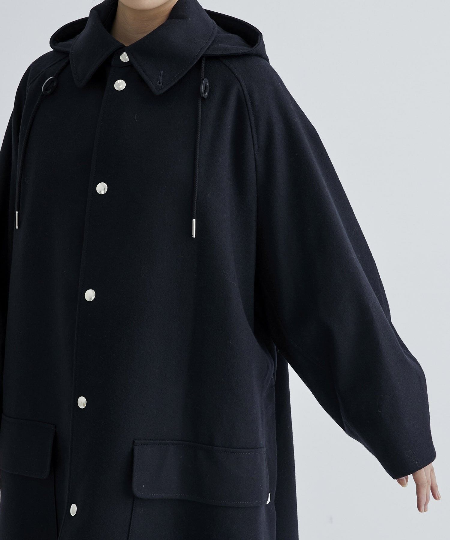 RERACS HOODED BAL COLLAR COAT ｜ THE RERACS