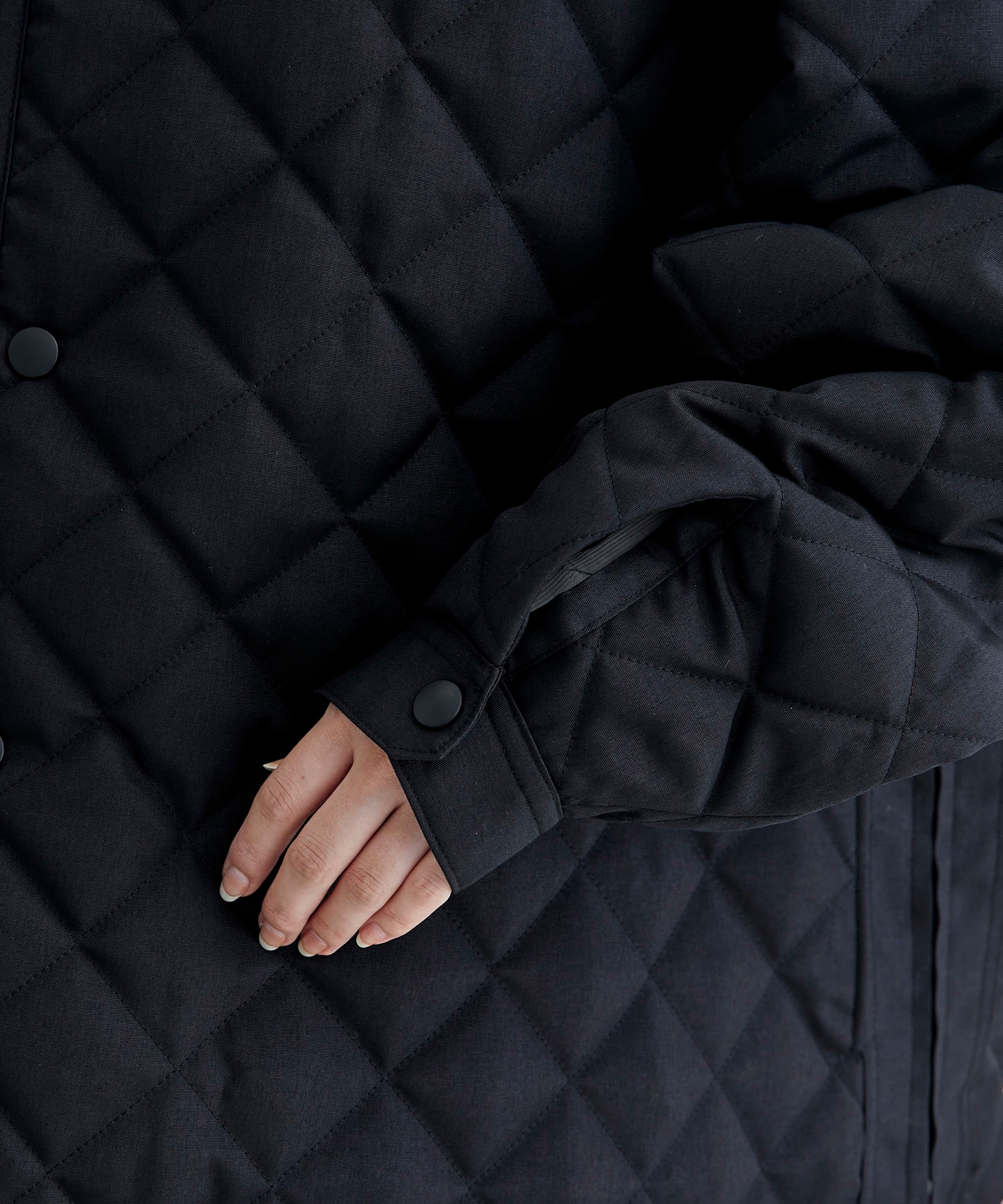 RERACS HOODED QUILTING COAT THE RERACS