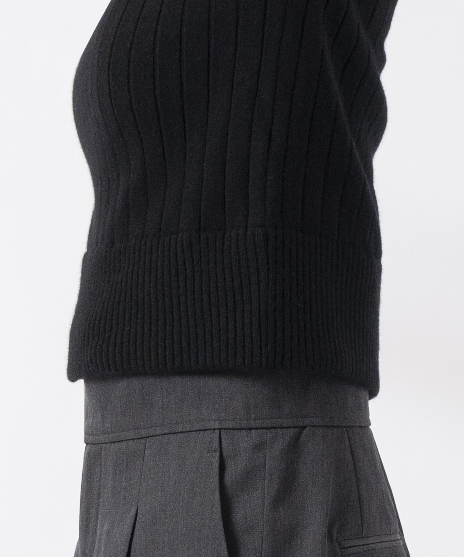 RERACS RAGLAN TURTLE NECK SHORT PULLOVER KNIT THE RERACS