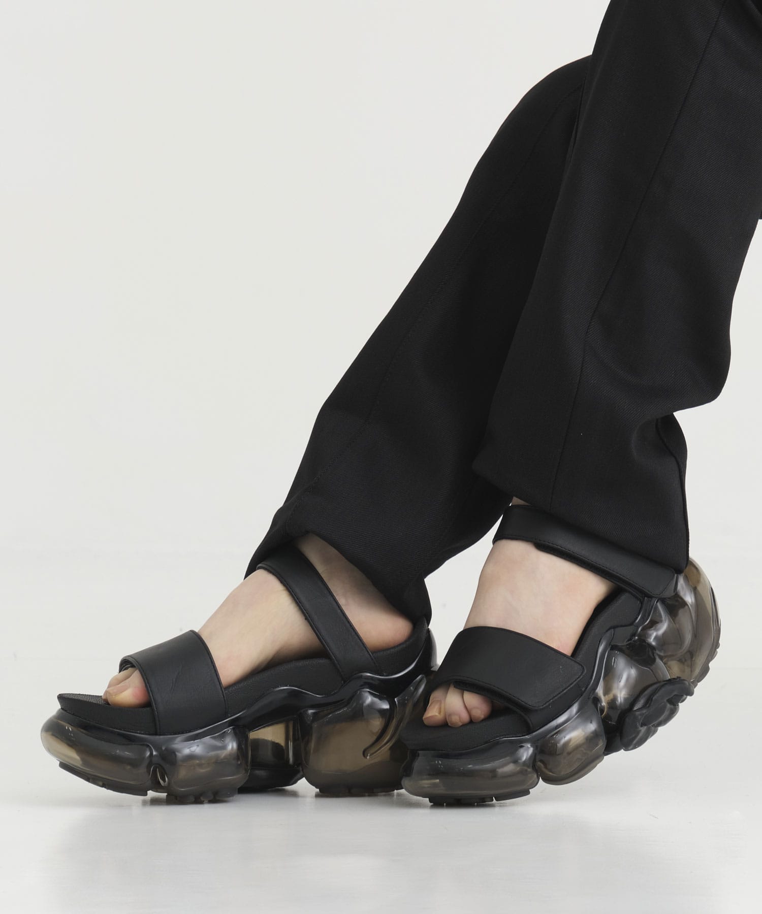 MOOPIE LEATHER SANDAL(37 BLACK): grounds: WOMENS｜THE TOKYO ONLINE 