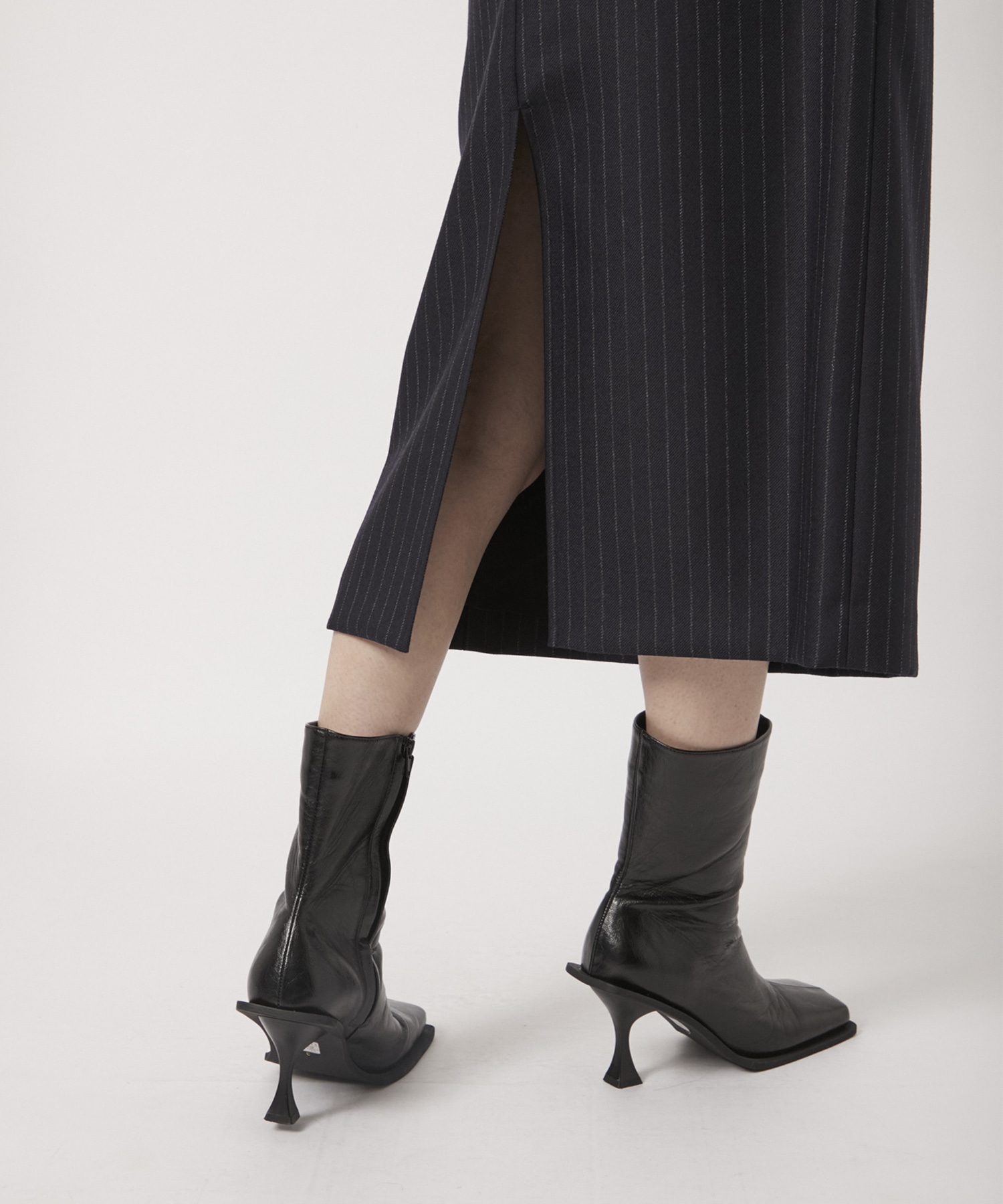 STRIPED WOOL STACKED SKIRT JOHN LAWRENCE SULLIVAN