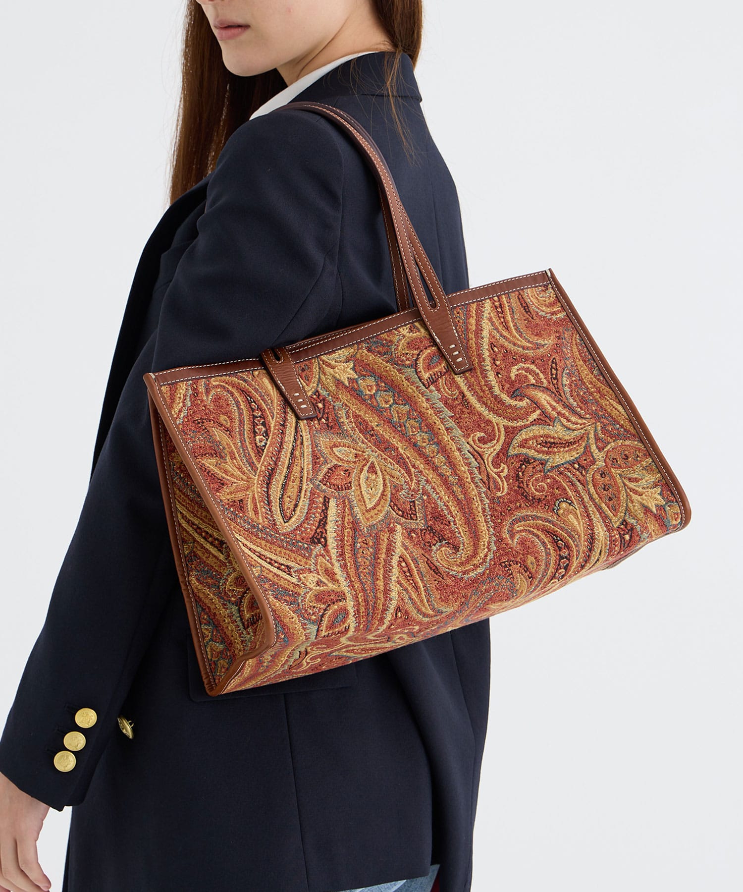 CLUB BAG ORANGE PAISLEY A VACATION