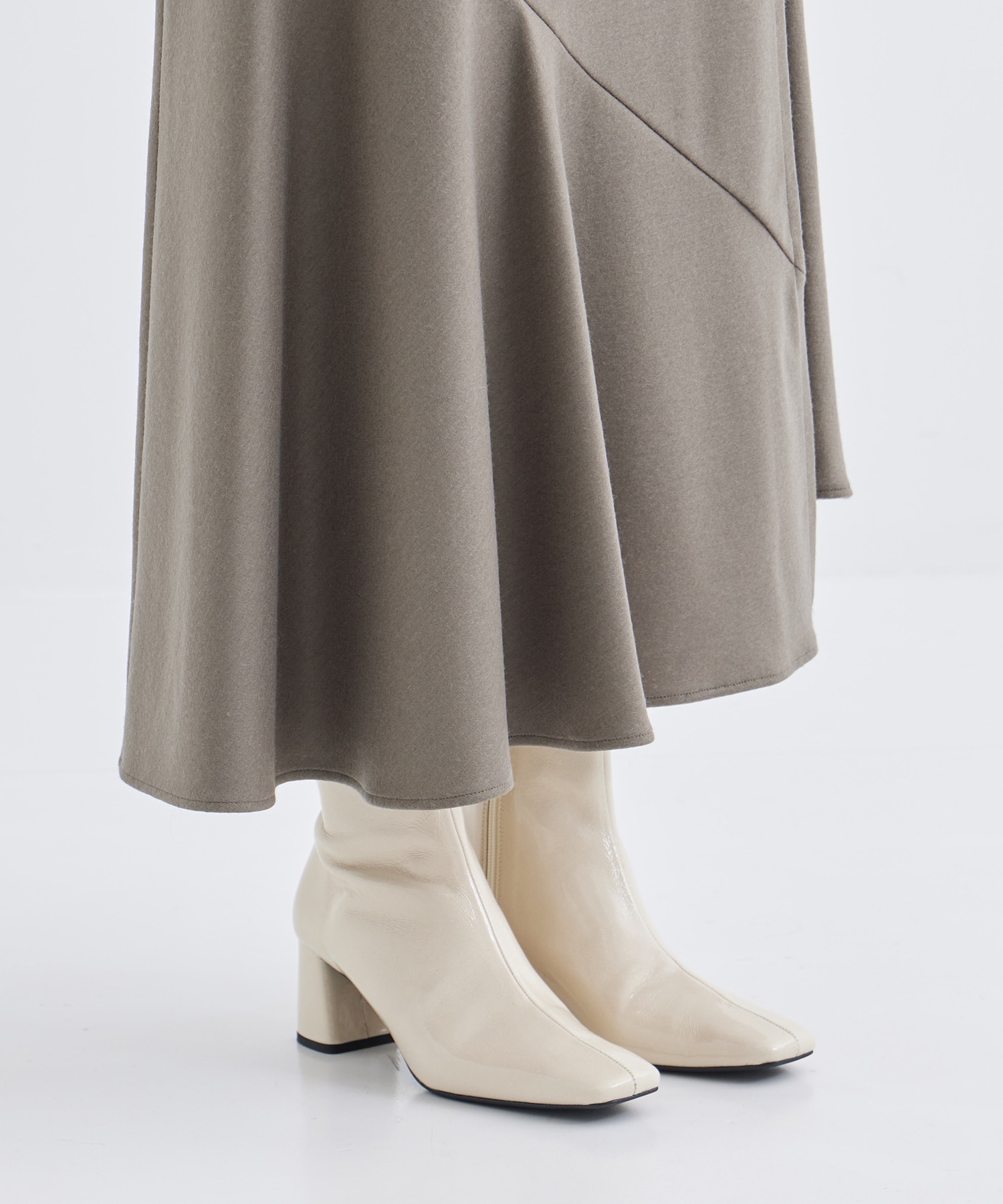 WASHABLE FLANNEL CASHMERE TOUCH WRAP SKIRT THE TOKYO