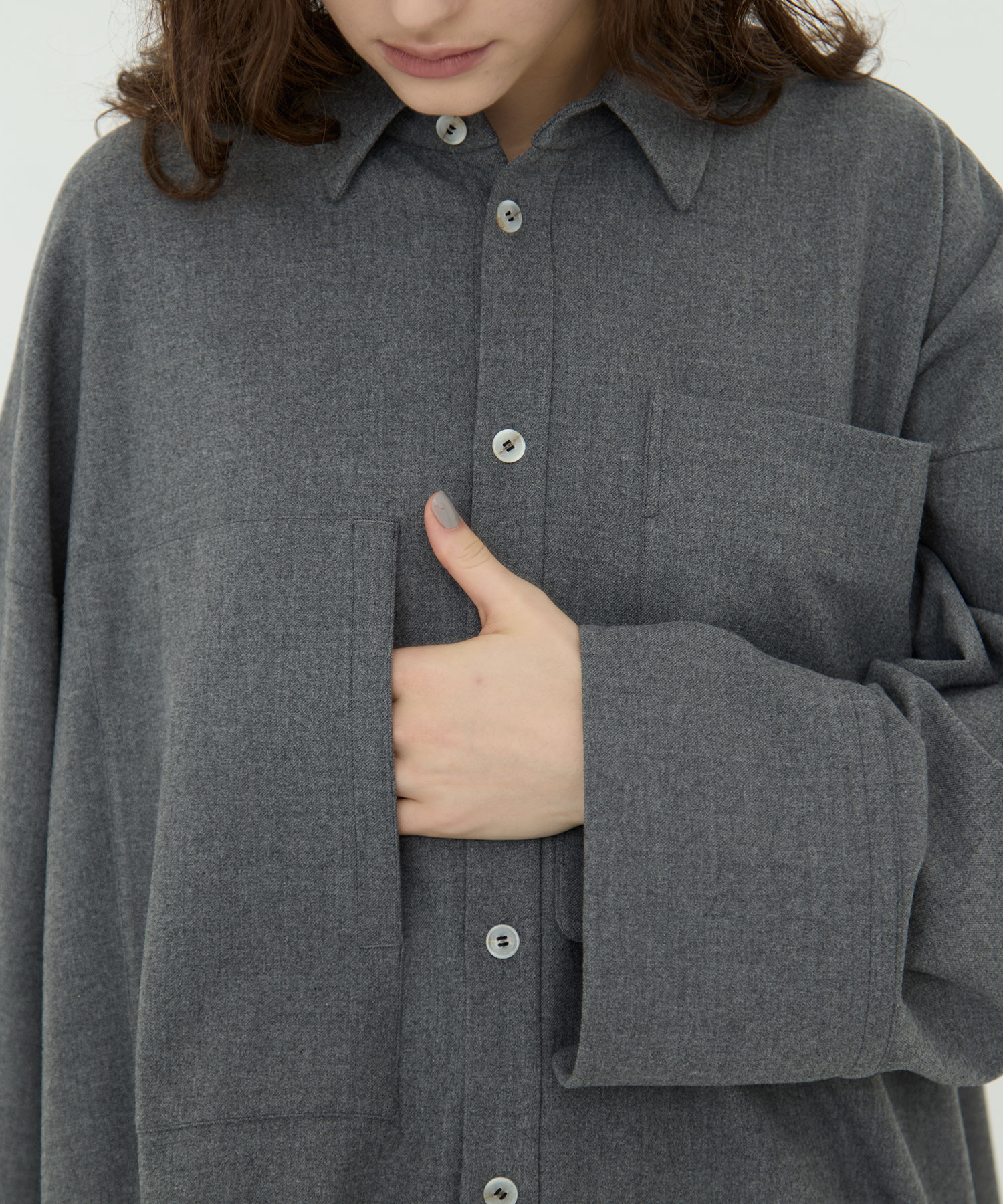 wide-sleeves shirt nagonstans