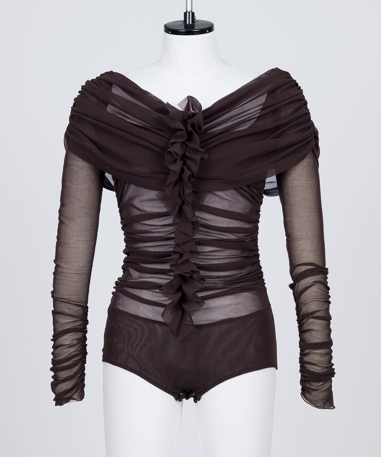 TULLE FRILLED BODYSUIT FETICO