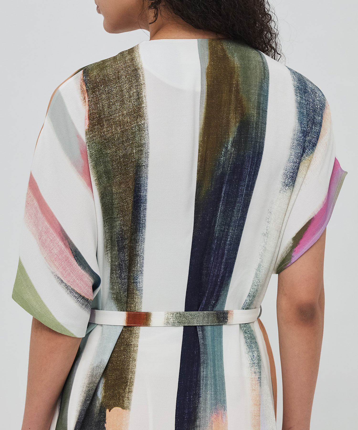 Empty stripe dress WH AKIRANAKA