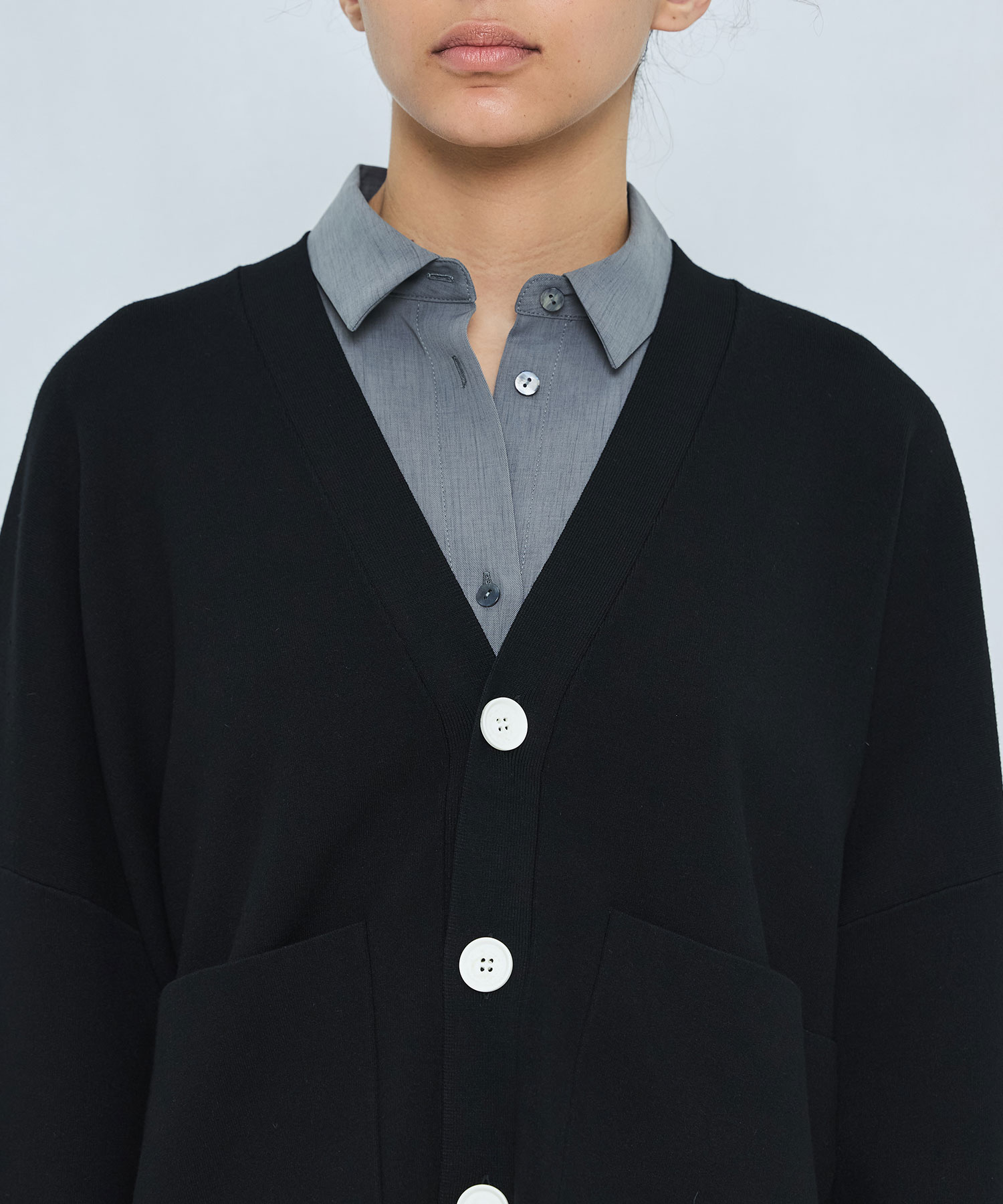 BOX WIDE-CARDIGAN ENFOLD