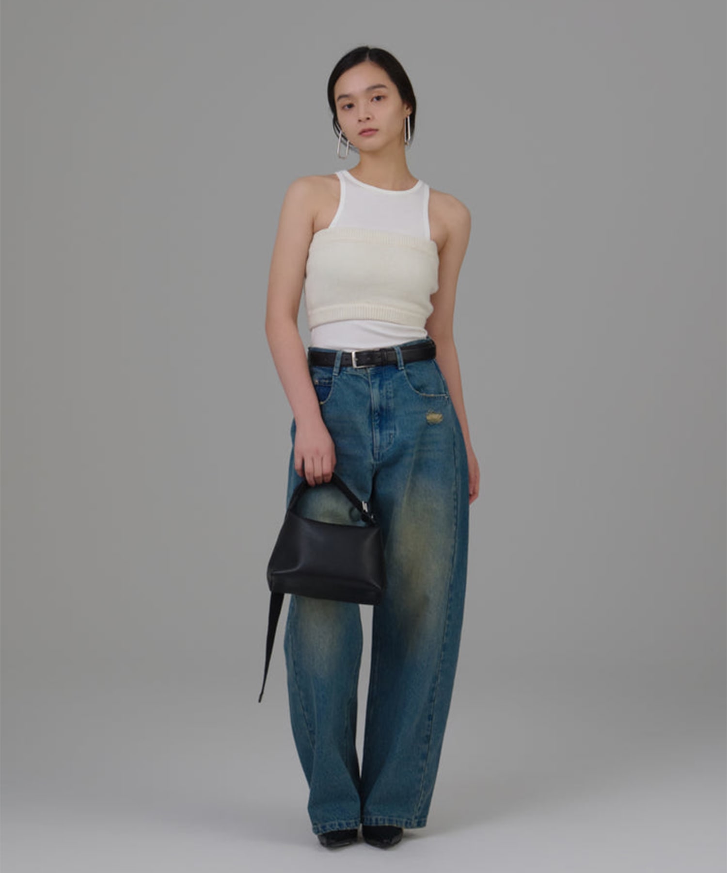 switching denim Louren