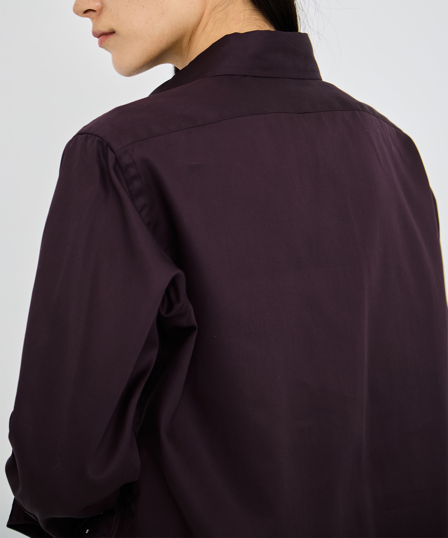 TRANE L/S SHIRT SATIN MADISONBLUE