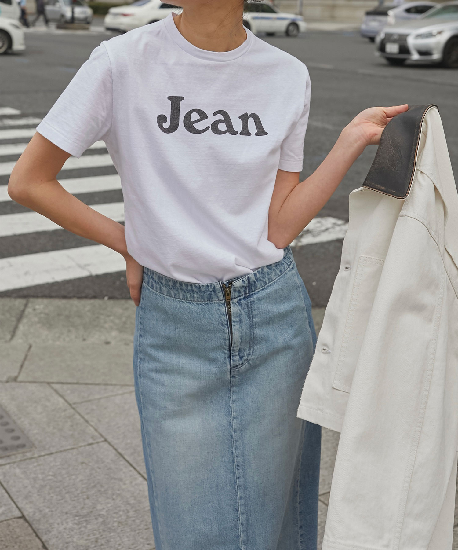 CREW NECK TEE JEAN MADISONBLUE