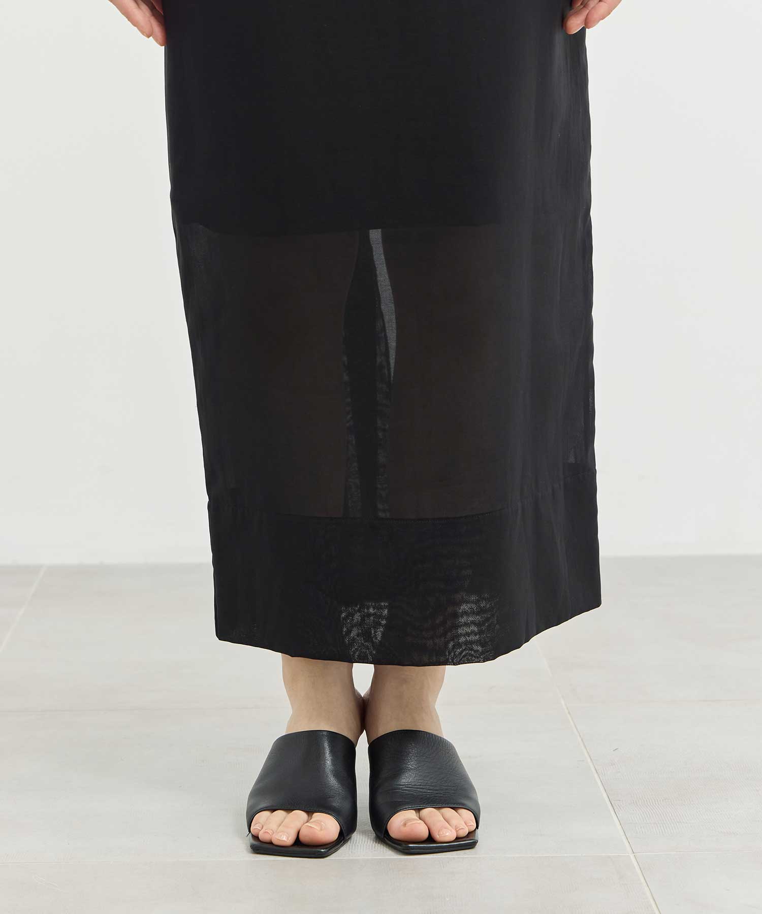 sheer cocoon skirt Louren