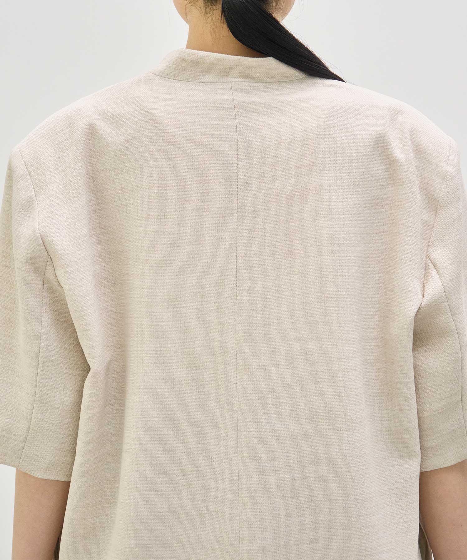 別注 side slit harf sleeve jacket Louren