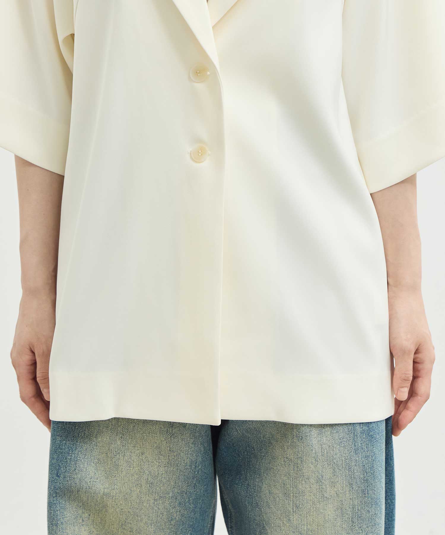 double satin half jacket Louren