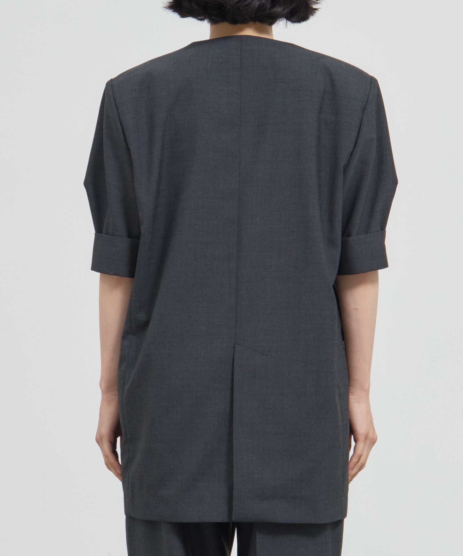 Harf Sleeve Collarless Jacket THE TOKYO