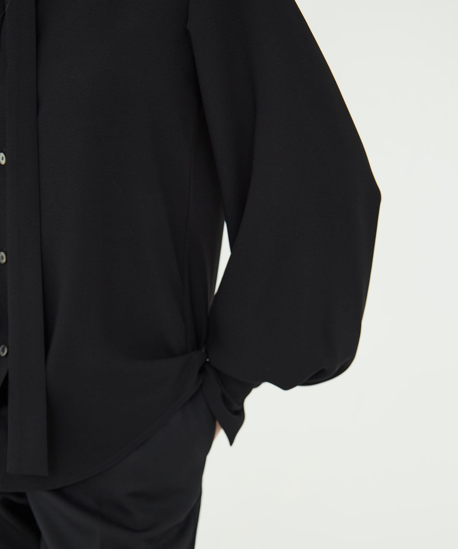 BLACK FORMAL BOWTIE SHIRT CINOH