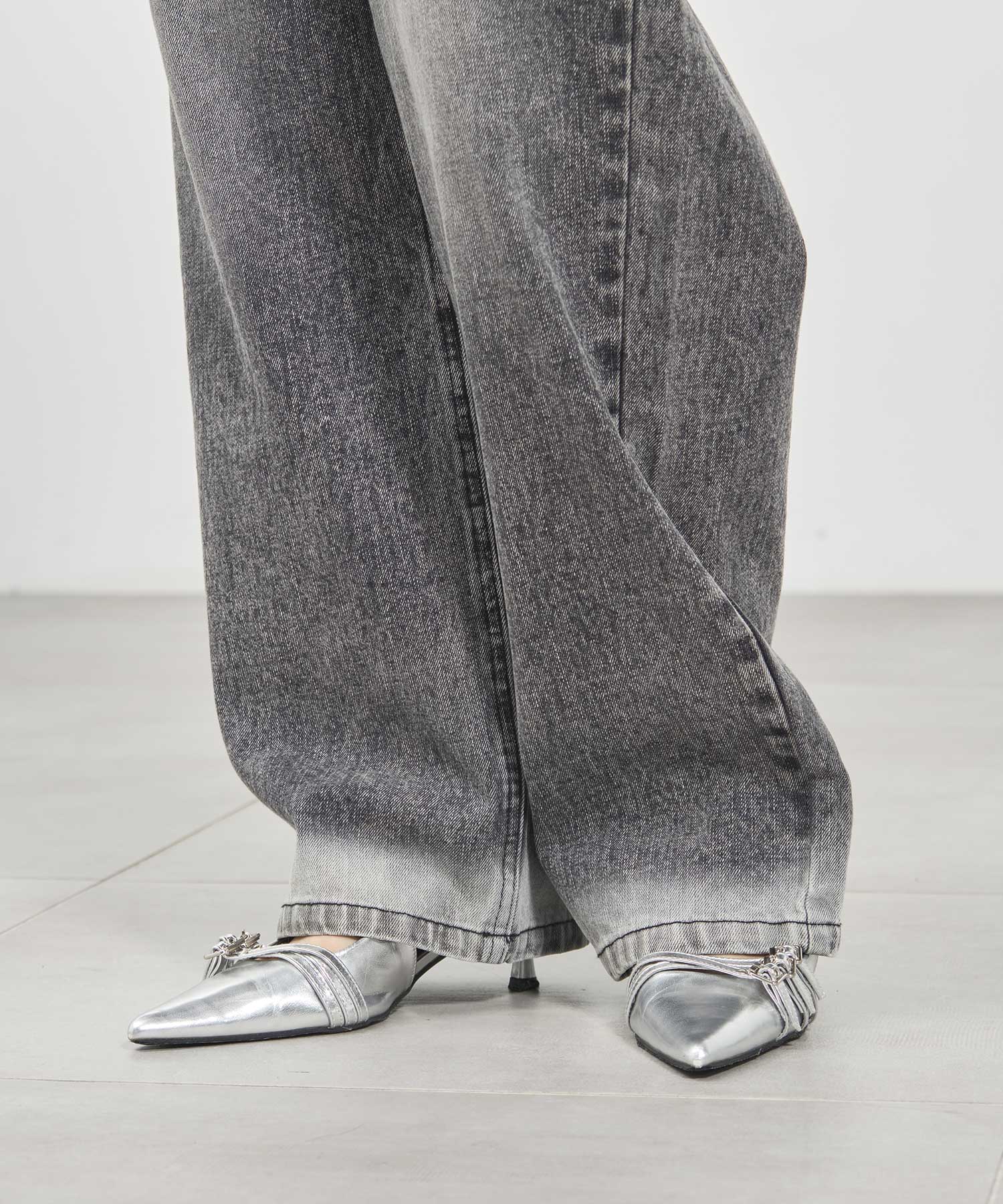 bleach hem denim Louren