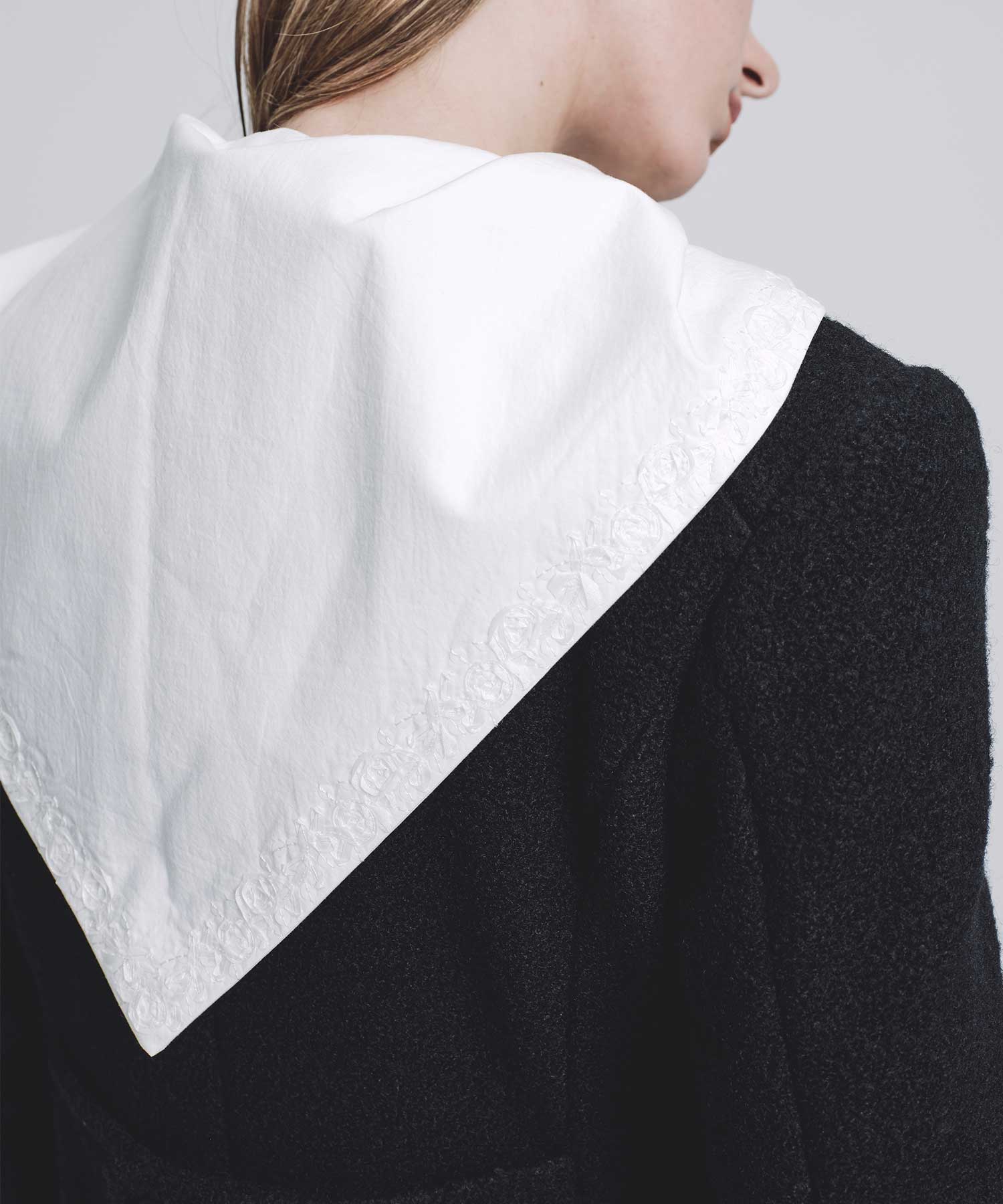 Single-breasted boucle wool coat FETICO