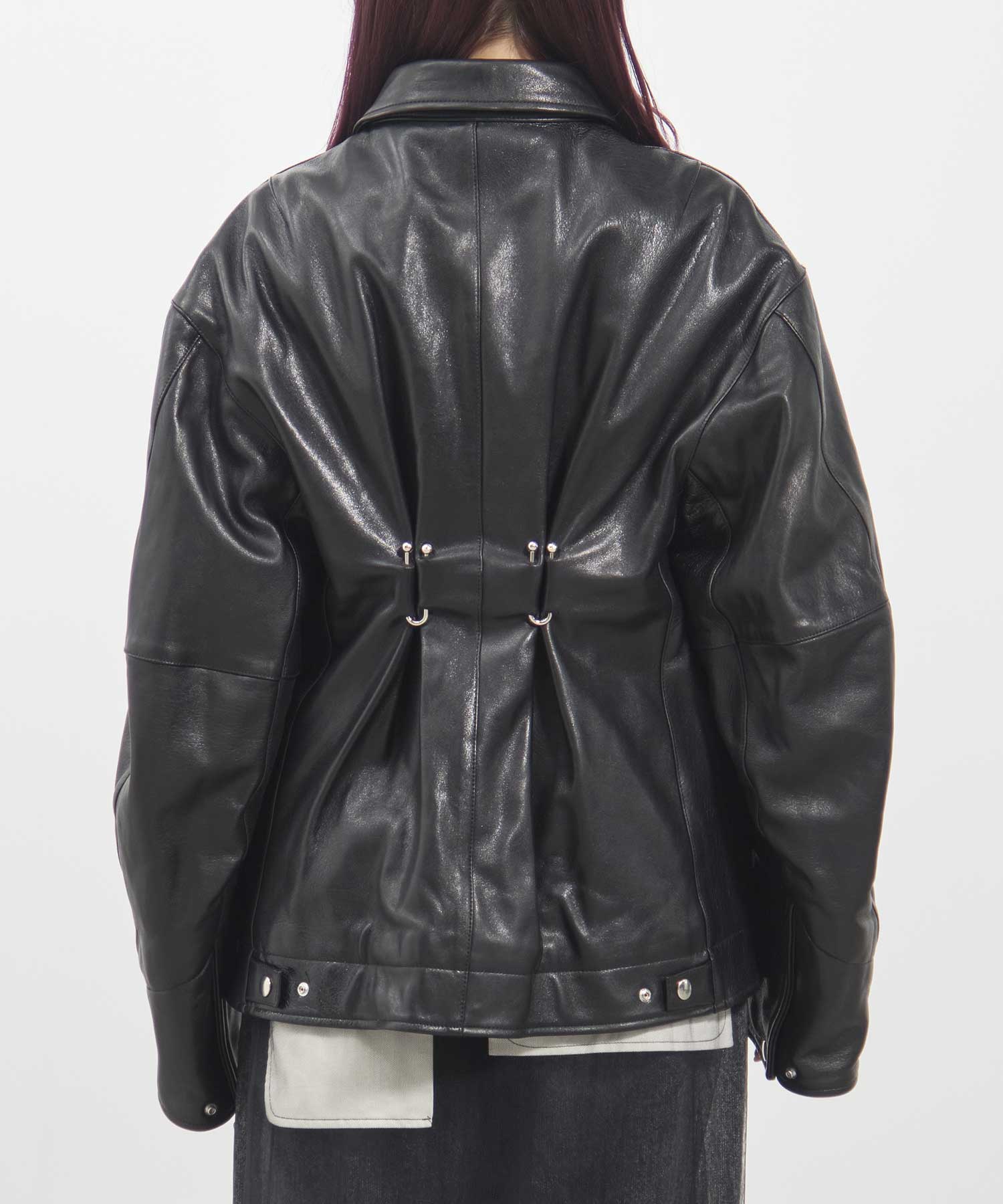 CJ-25147　Sheep Leather Jacket Chika Kisada