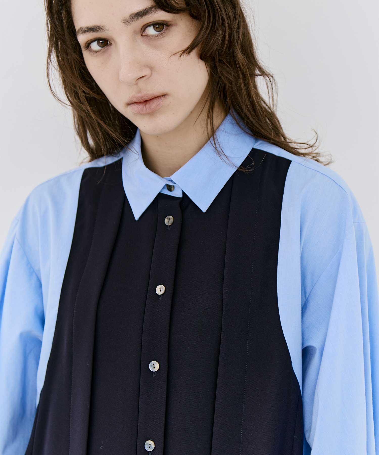 PANEL-HEM PULLOVER ENFOLD