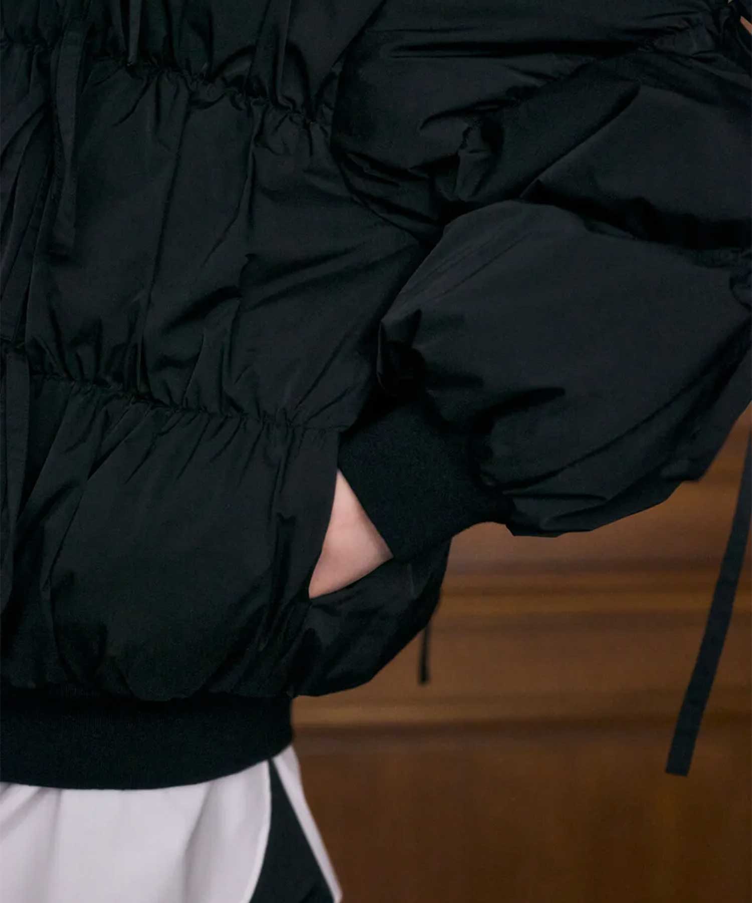 RIBBON DOWN-JAKET ENFOLD