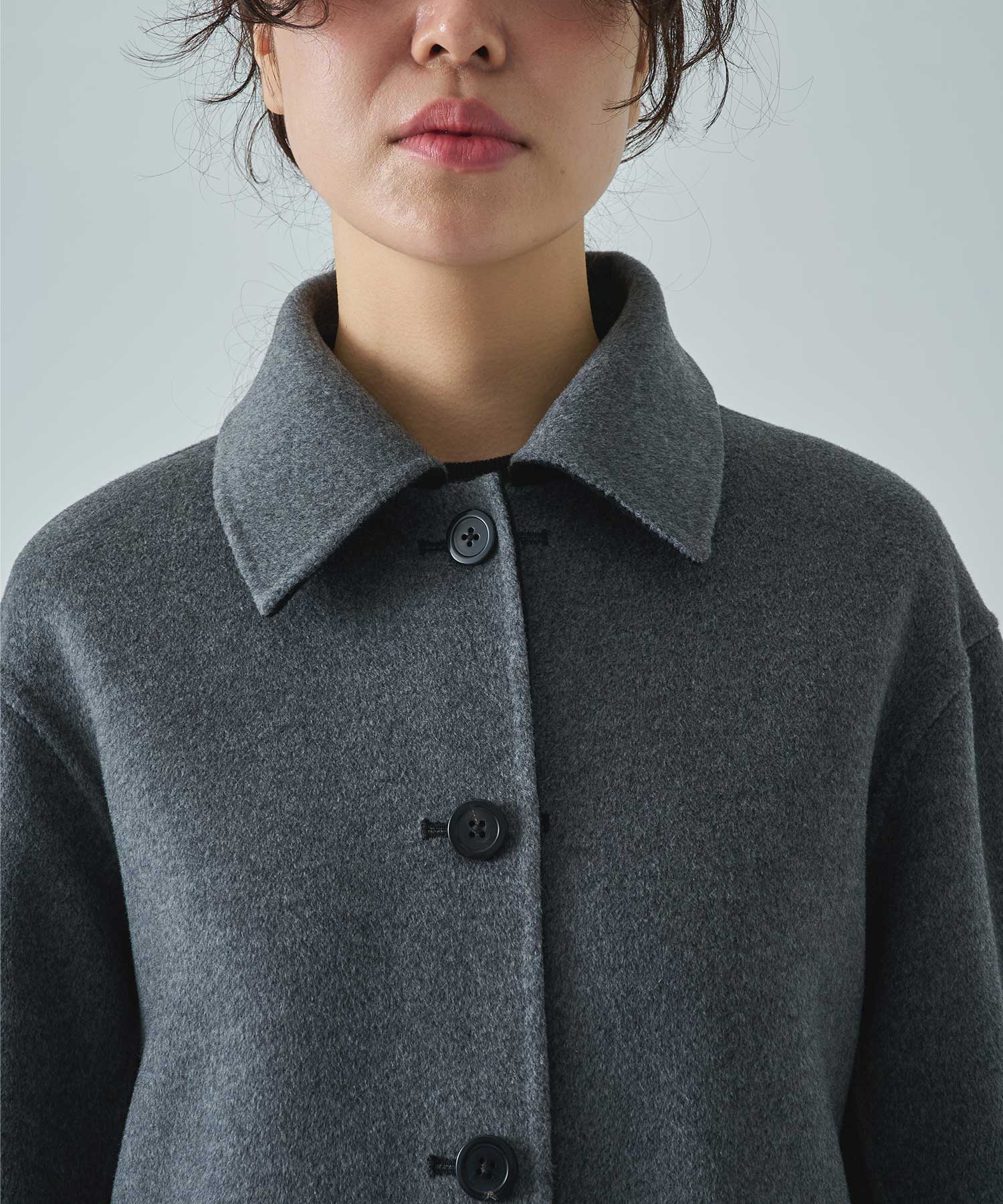 CASHMERE/SILK/WOOL SHORT COAT THE TOKYO