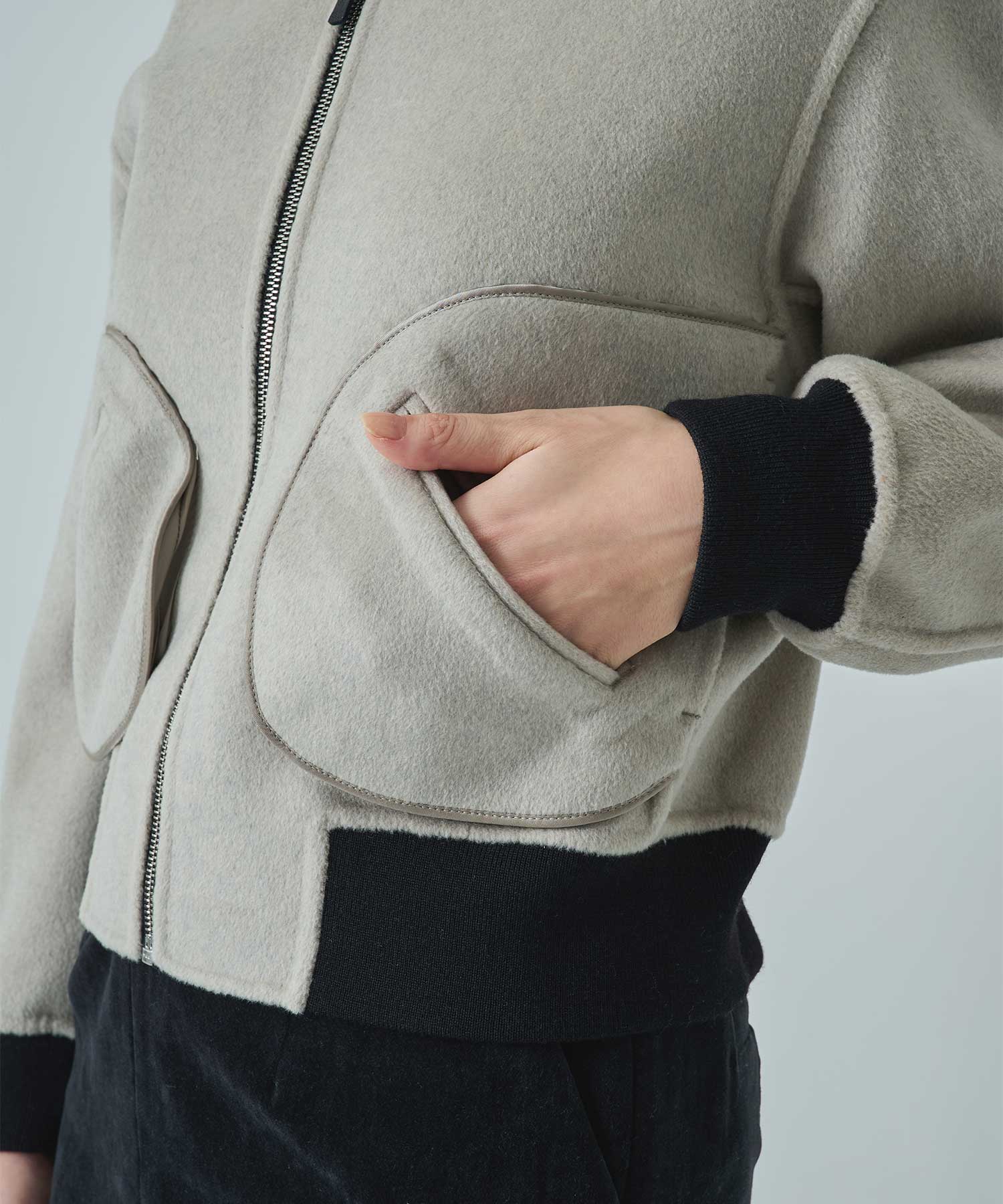 CASHMERE/SILK/WOOL MA-1 THE TOKYO