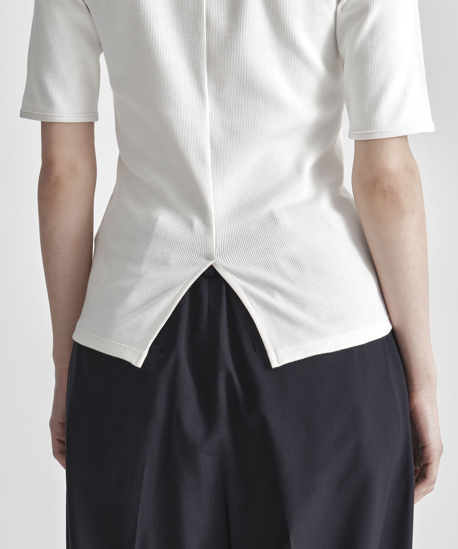 Boat Neck Rib Top THE TOKYO