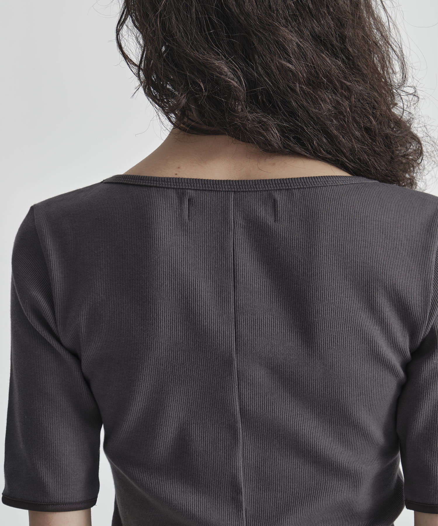 Boat Neck Rib Top THE TOKYO