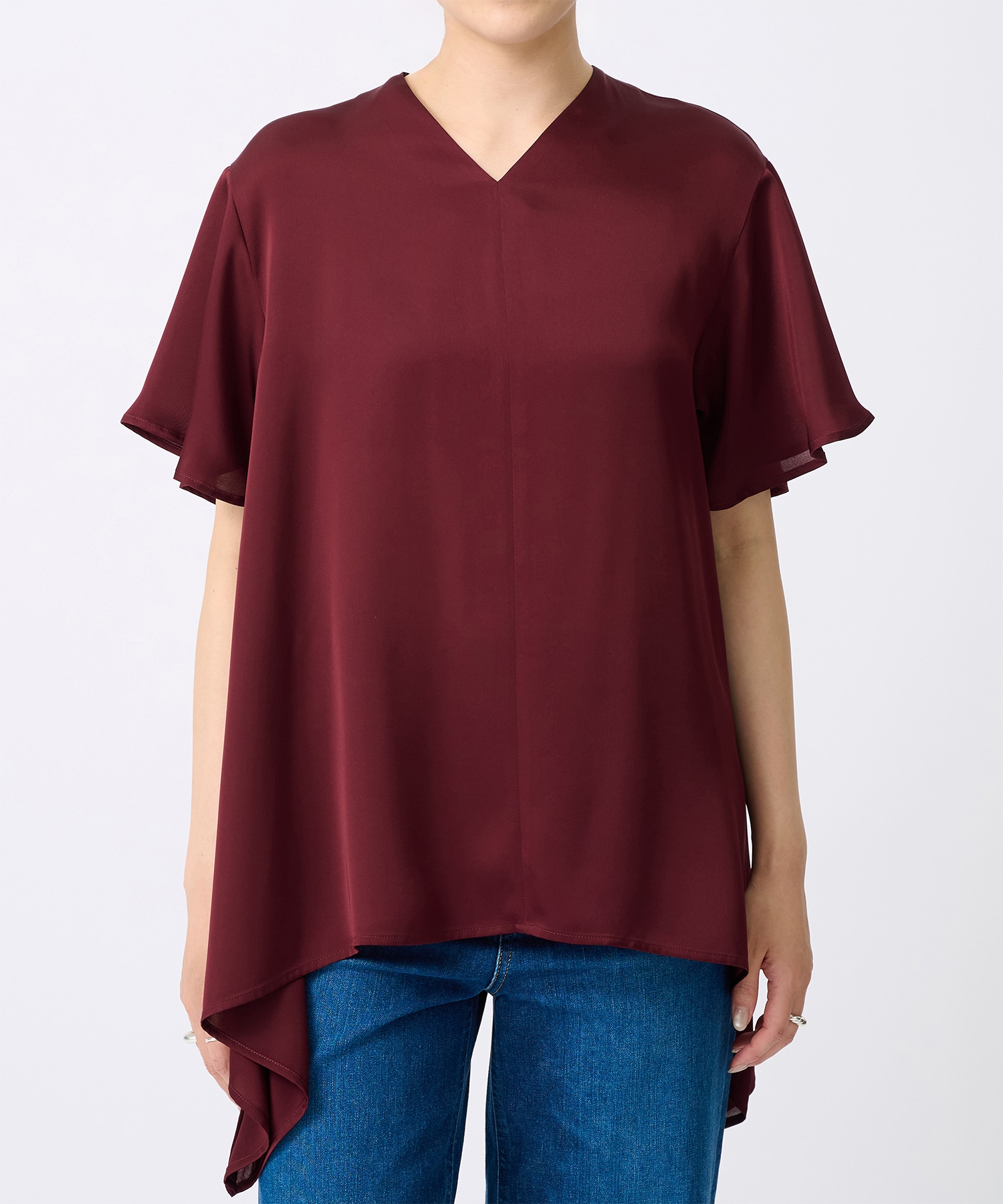 Satin Half Sleeve Blouse THE TOKYO