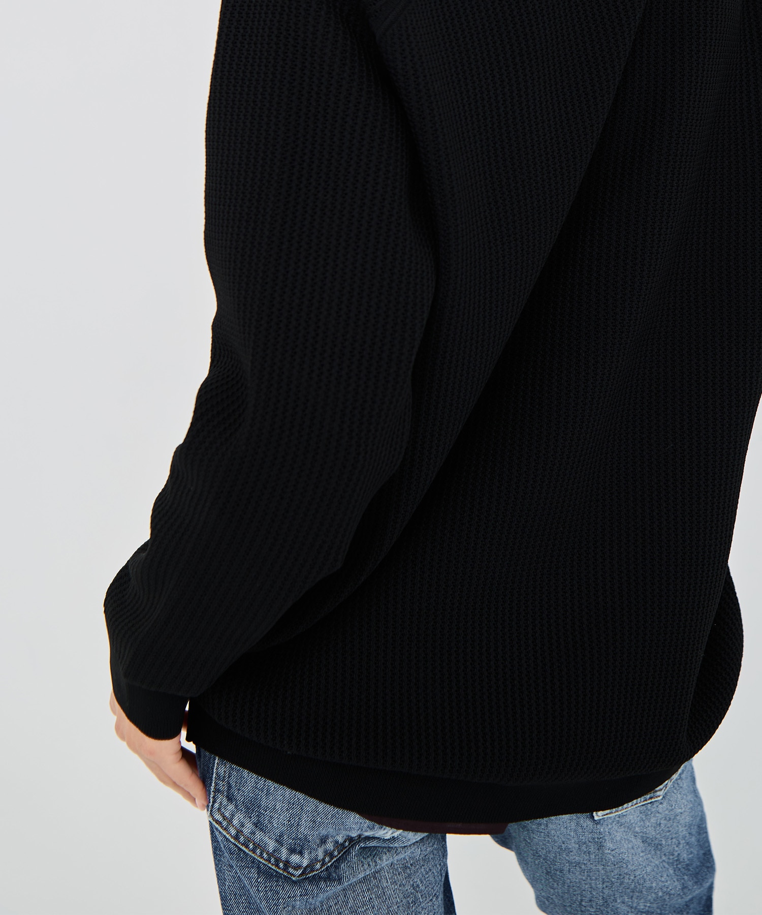 BIG KNIT V CD MESH MADISONBLUE