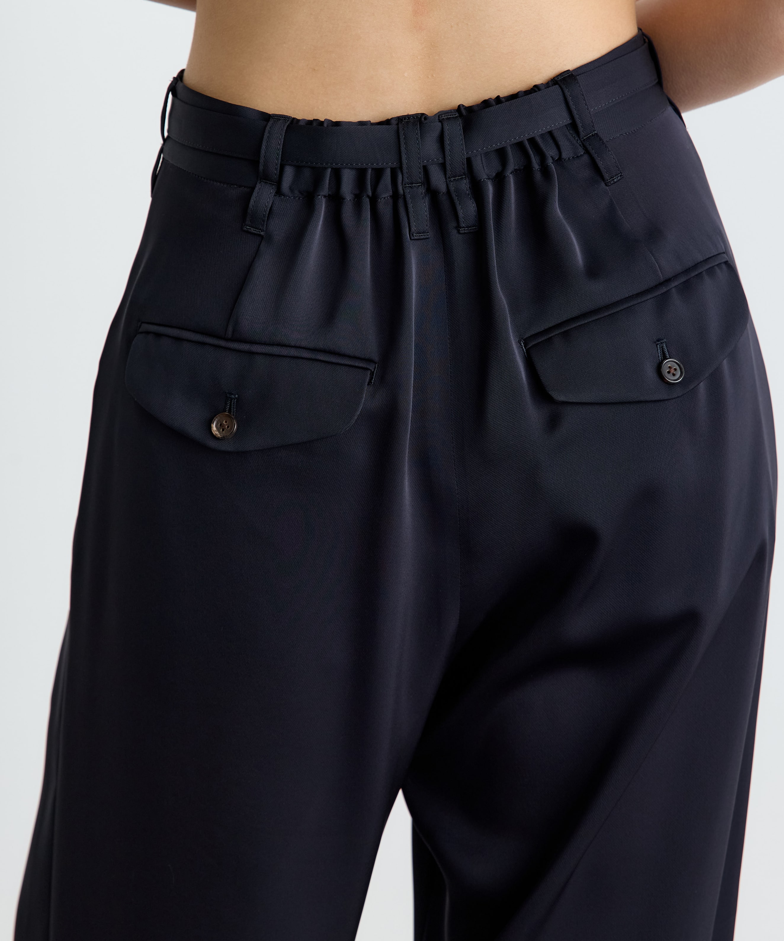 Satin Straight Pants THE TOKYO