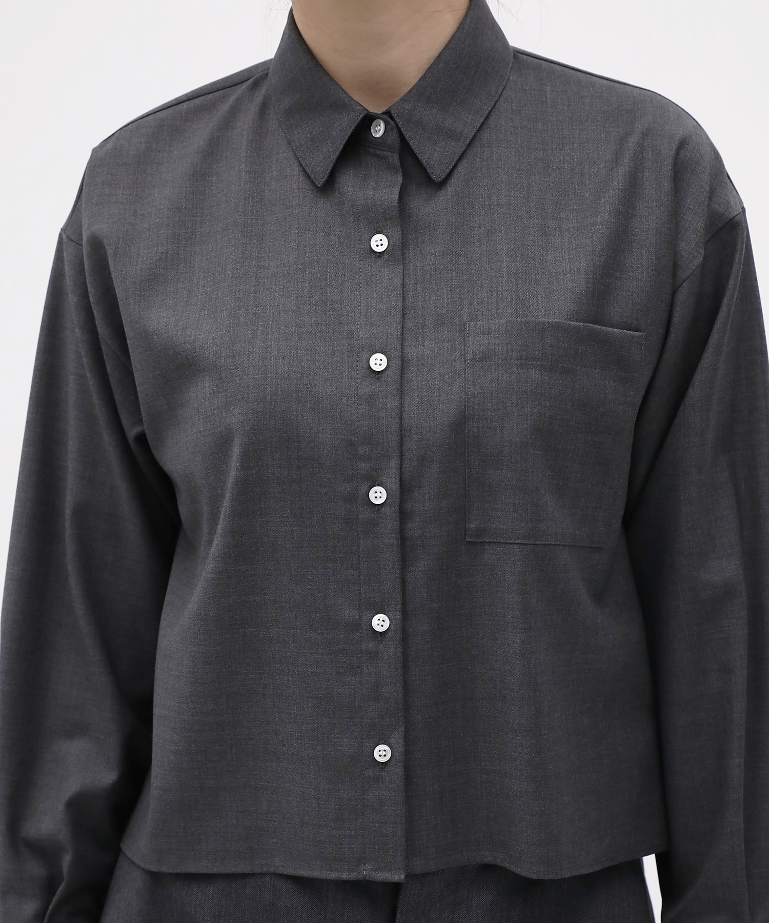 Short A-line L/S Shirt THE TOKYO